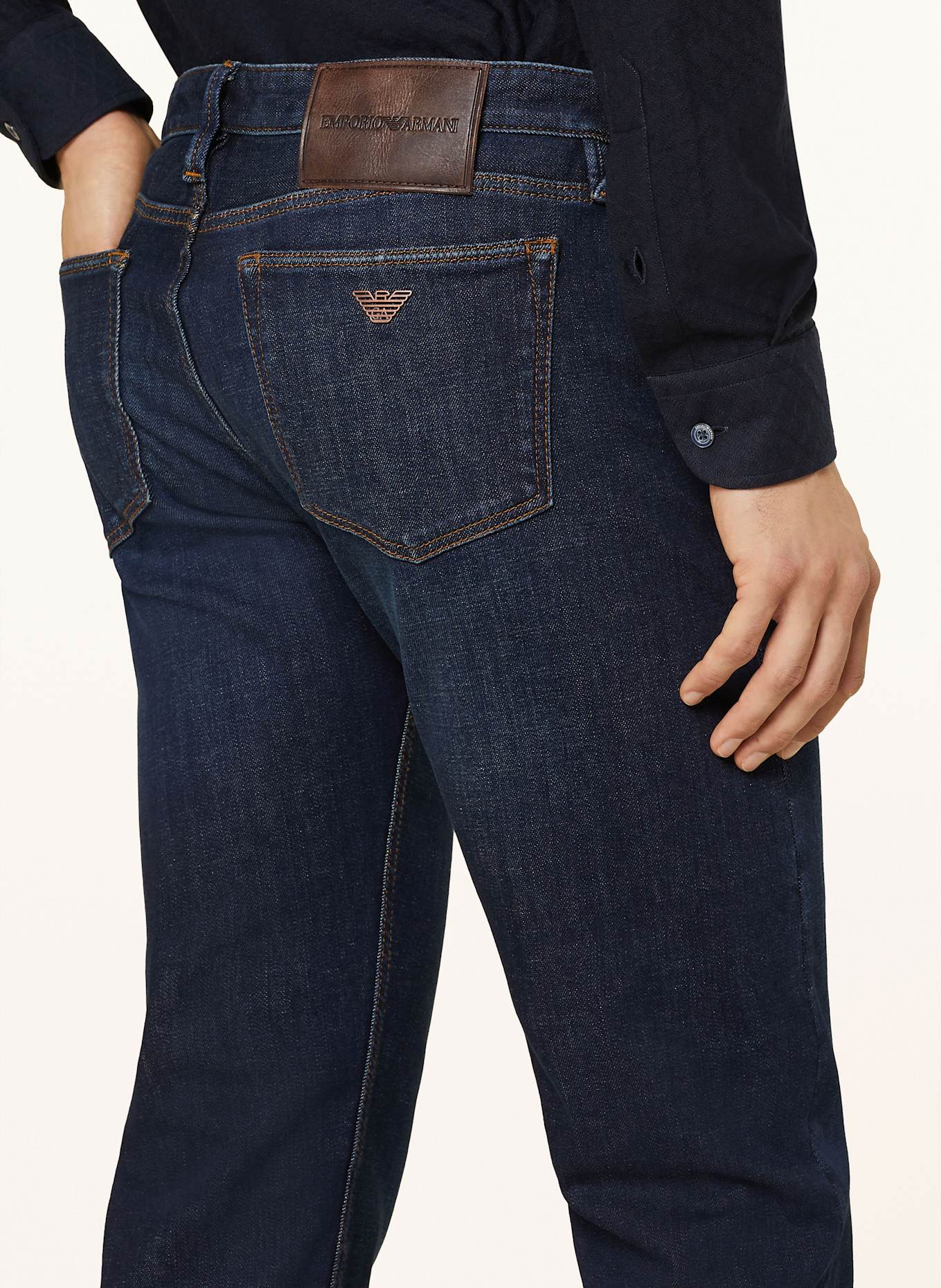 EMPORIO ARMANI Ea7 Emporio Armani racerback logo-strap top: Giorgio Armani cashmere jumper