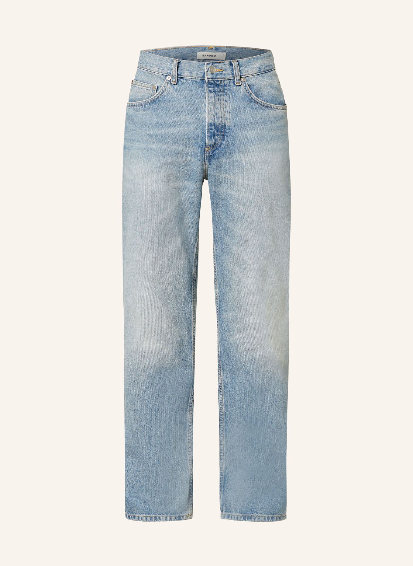SANDRO VERSACE Barocco Skinny Legging in Yellow: D320 LIGHT BLUE - DENIM