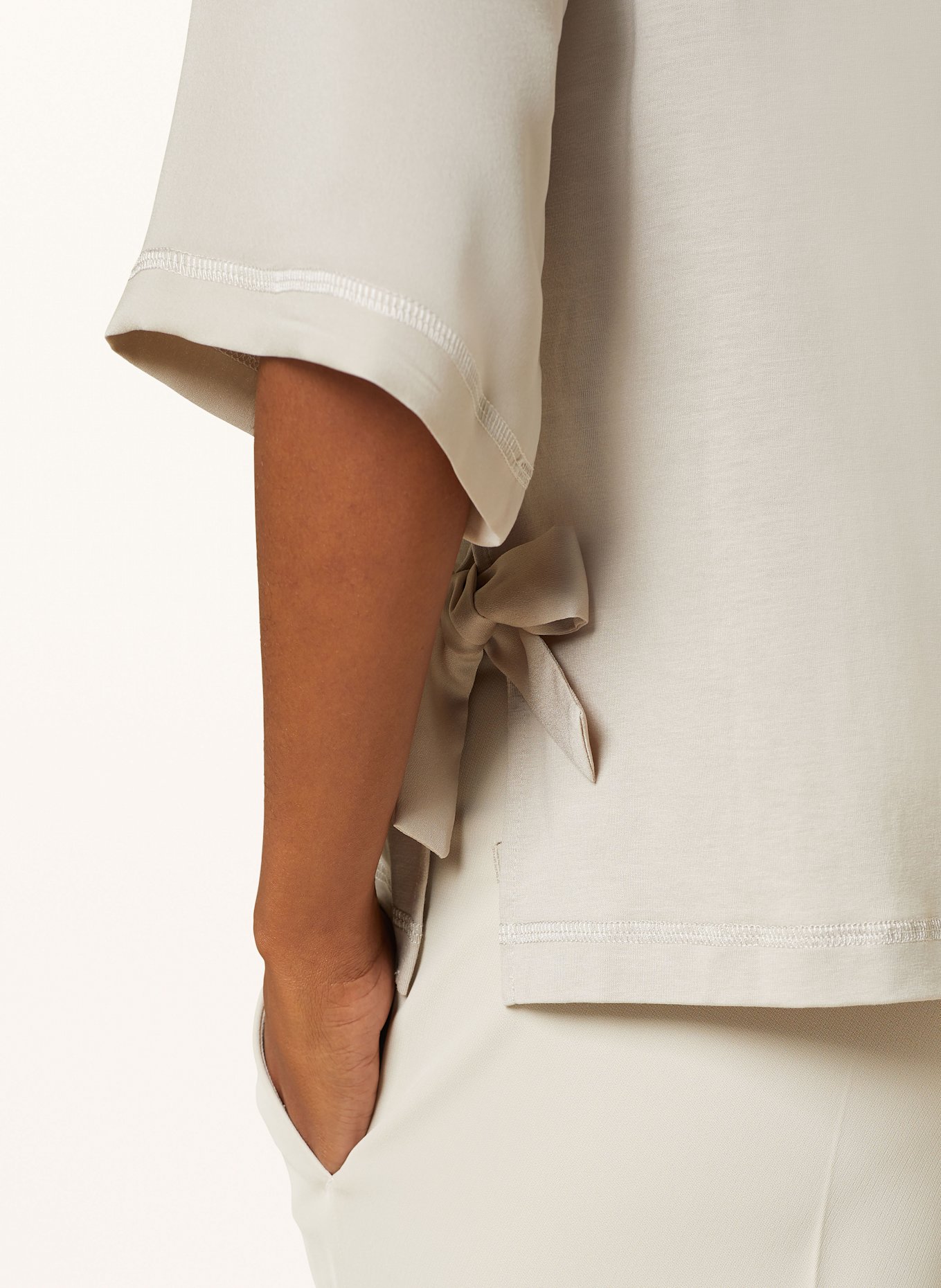 CINQUE Blusenshirt CIFINE im Materialmix: BEIGE