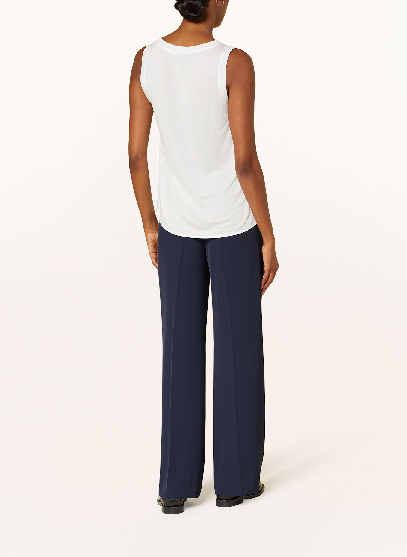CINQUE Top CIVAN im Materialmix: WEISS
