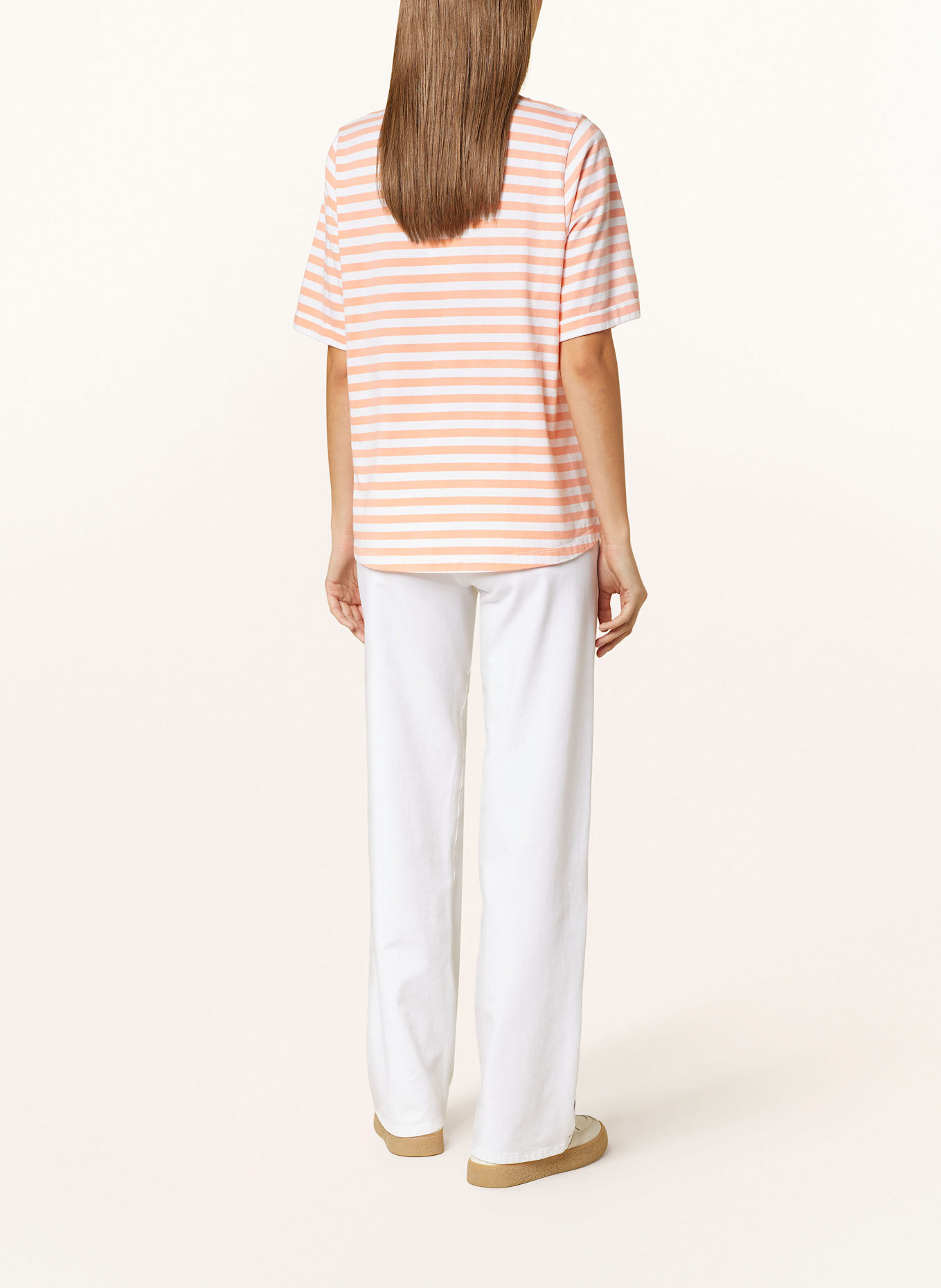 CINQUE T-Shirt CITANO: WEISS/ ORANGE
