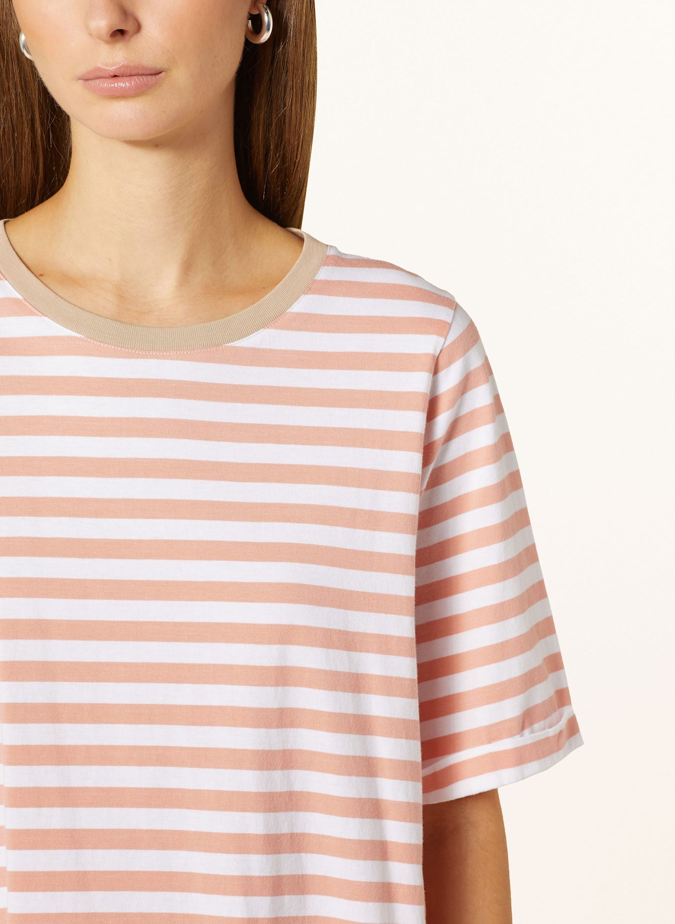 CINQUE T-Shirt CITANO: WEISS/ ORANGE