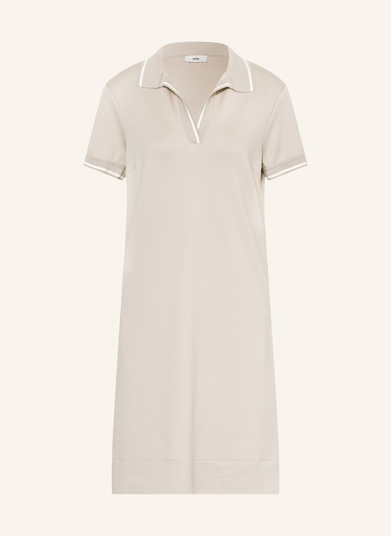 CINQUE Piqué-Kleid CIDANILA: BEIGE