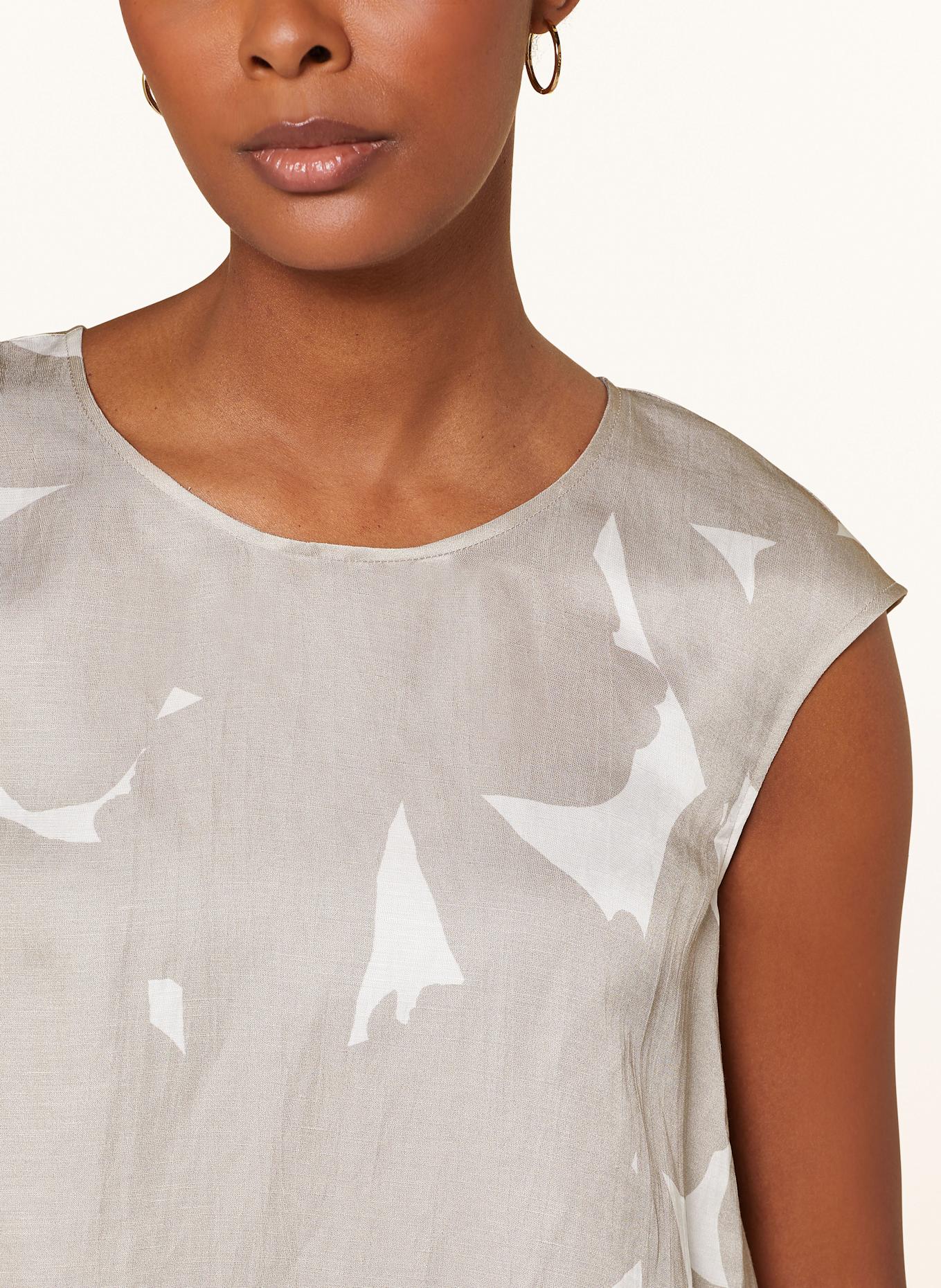 CINQUE Blusentop CITULP: GRAU/ WEISS