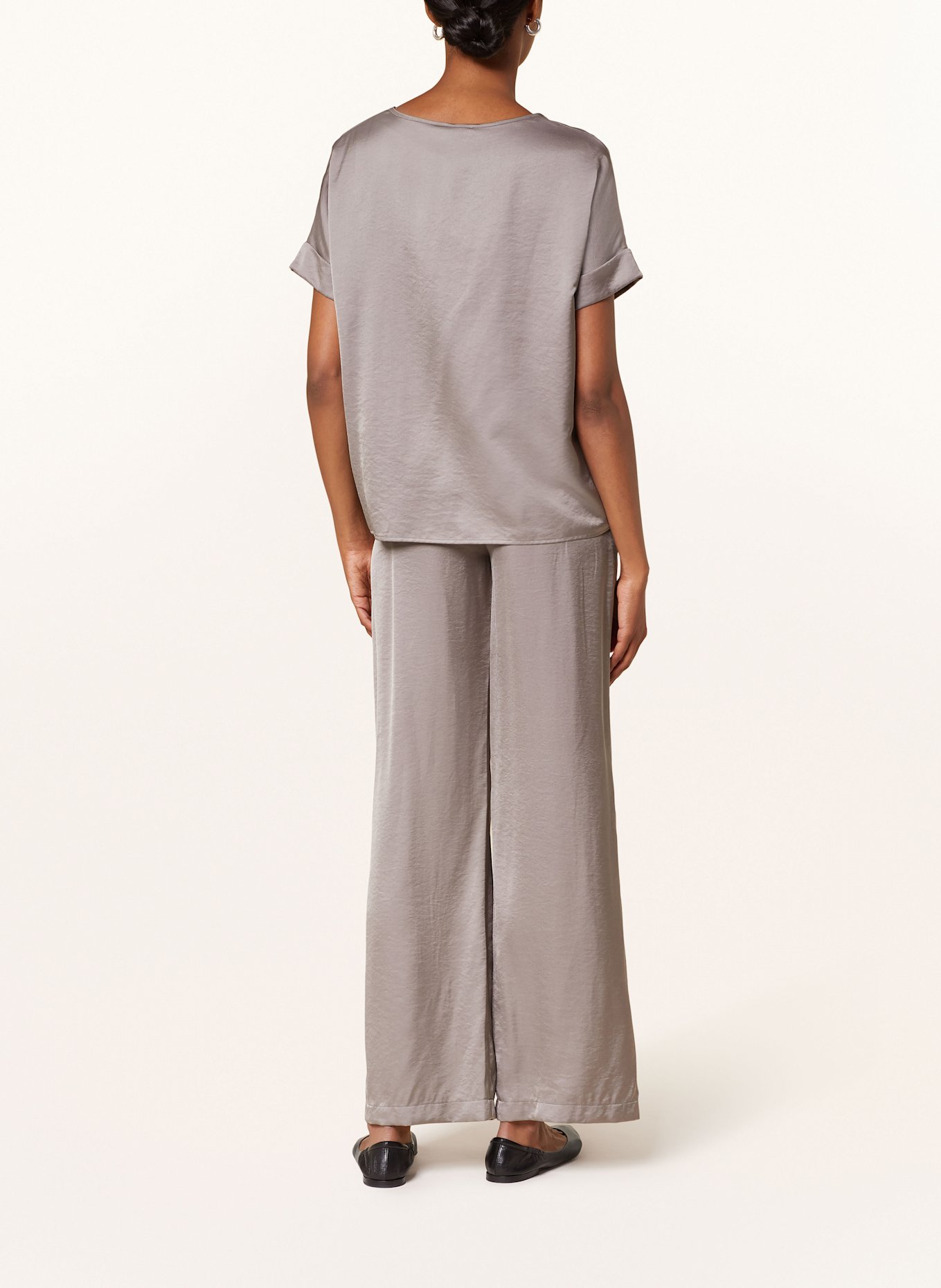 CINQUE Blusenshirt CIPHIEBY aus Satin: KHAKI