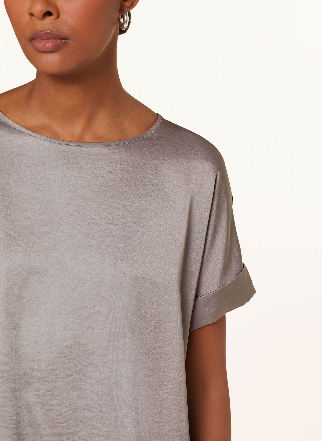 CINQUE Blusenshirt CIPHIEBY aus Satin: KHAKI