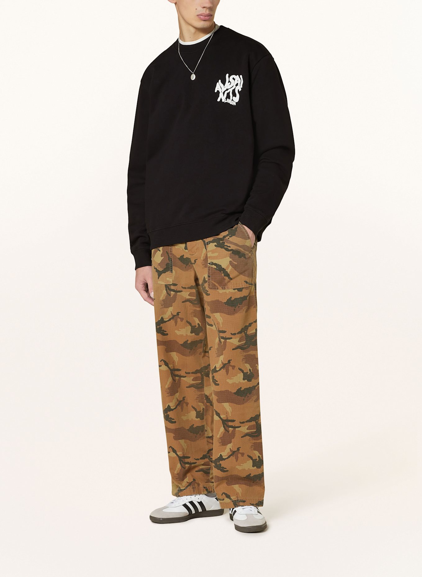ALLSAINTS ORLANDO sweatshirt, Color: BLACK (Image 2)