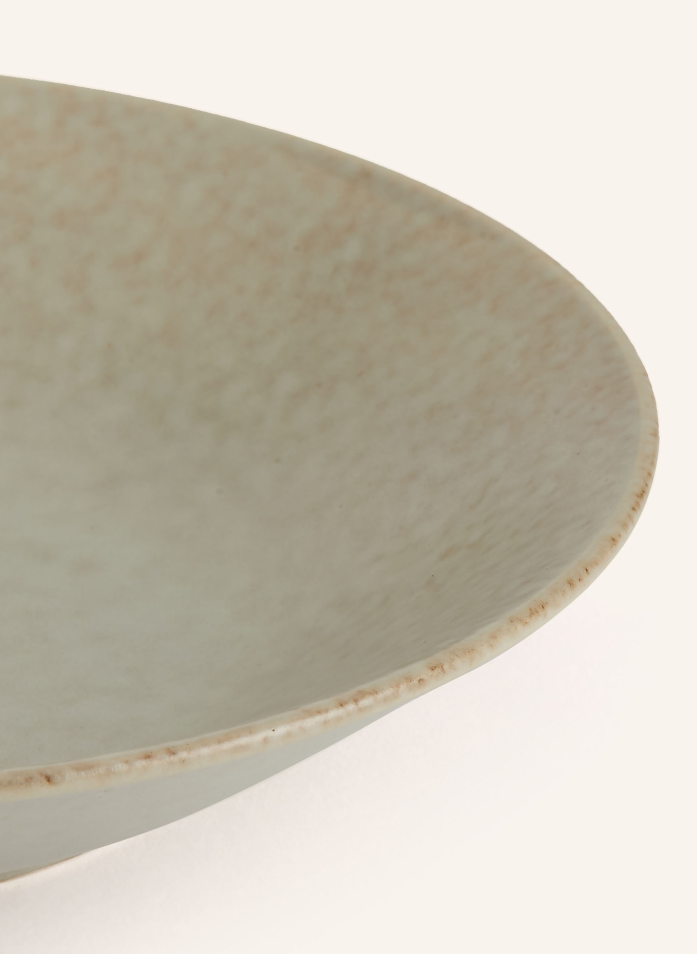 BROSTE COPENHAGEN set of 4 soup plates NORDIC MARSH: LIGHT GREEN / LIGHT BROWN