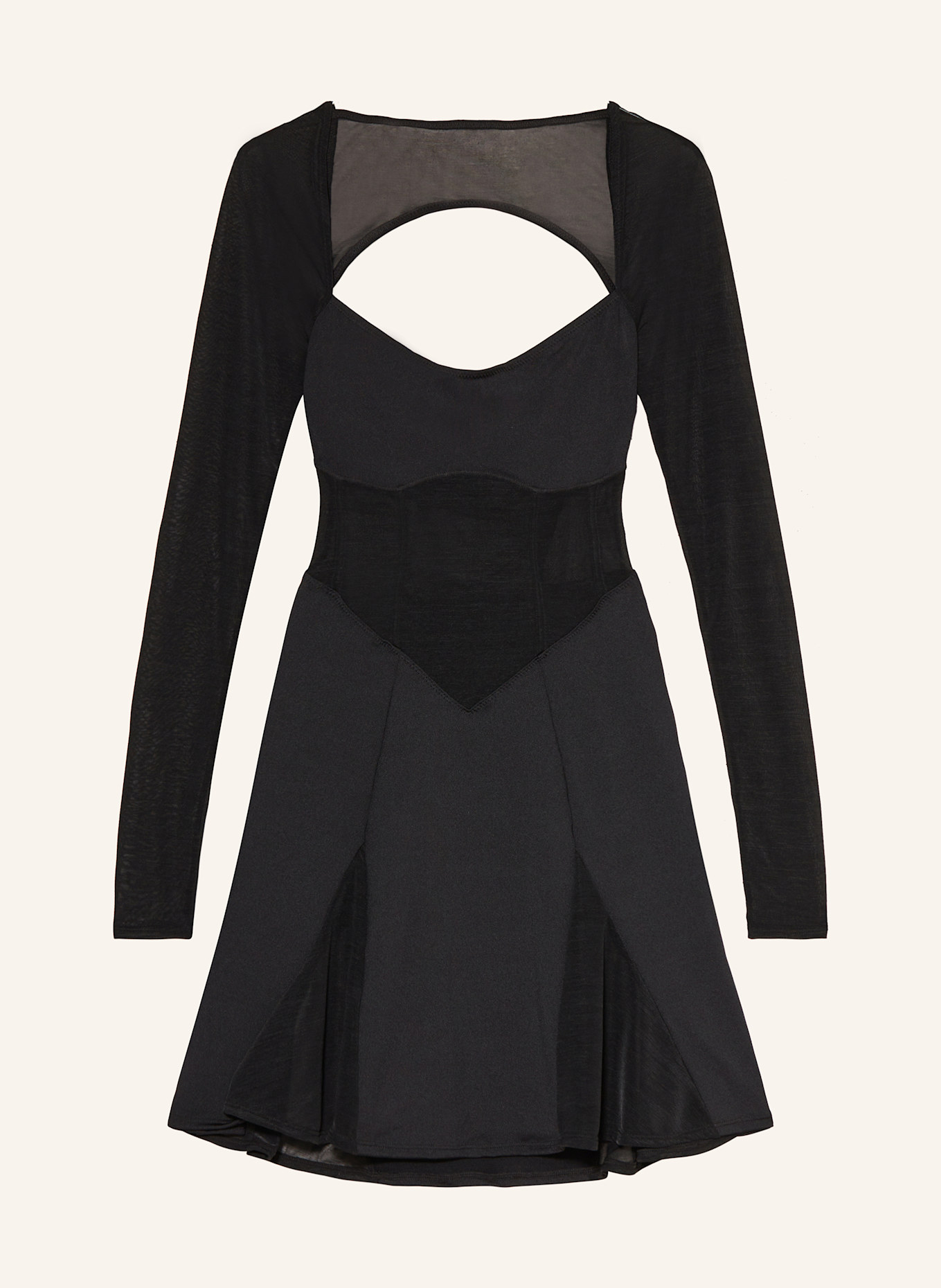 OW Collection Cocktailkleid SERENITY: SCHWARZ