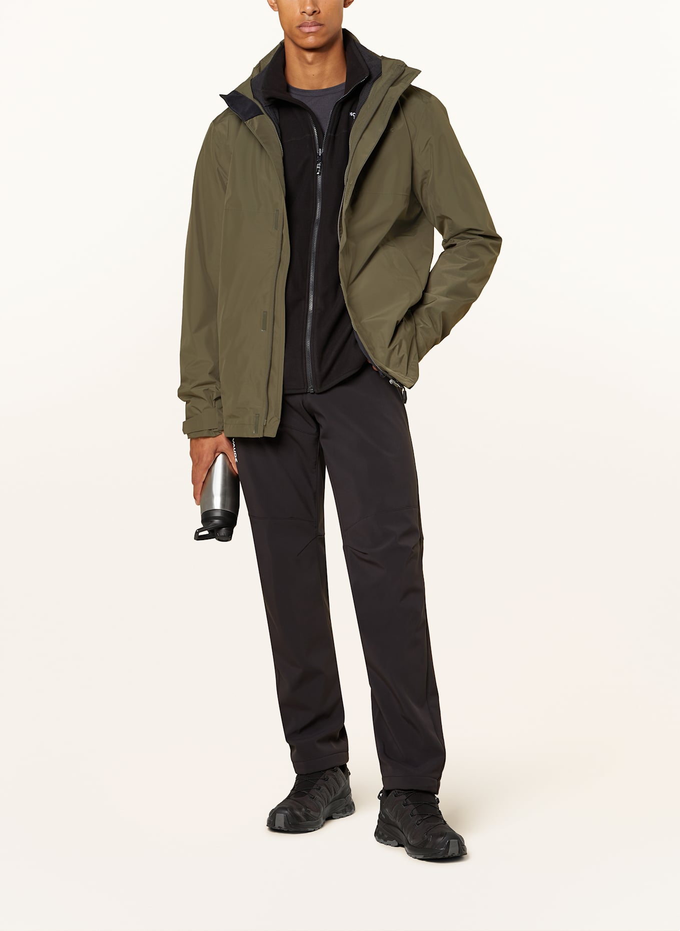 VAUDE 2-in-1-Jacke ROSEMOOR: KHAKI