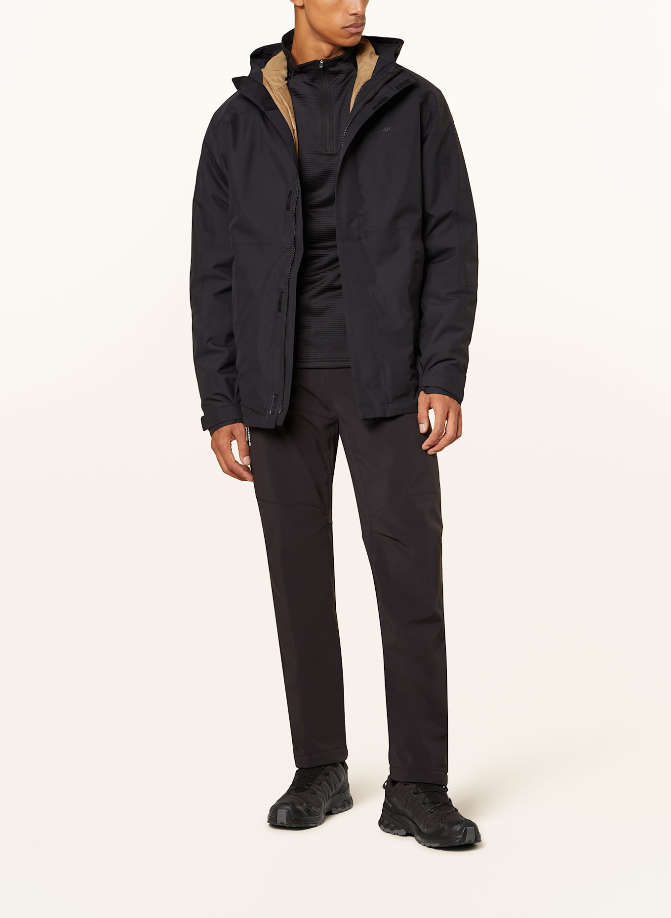 VAUDE 2-in-1 jacket NEYLAND, Color: BLACK (Image 2)