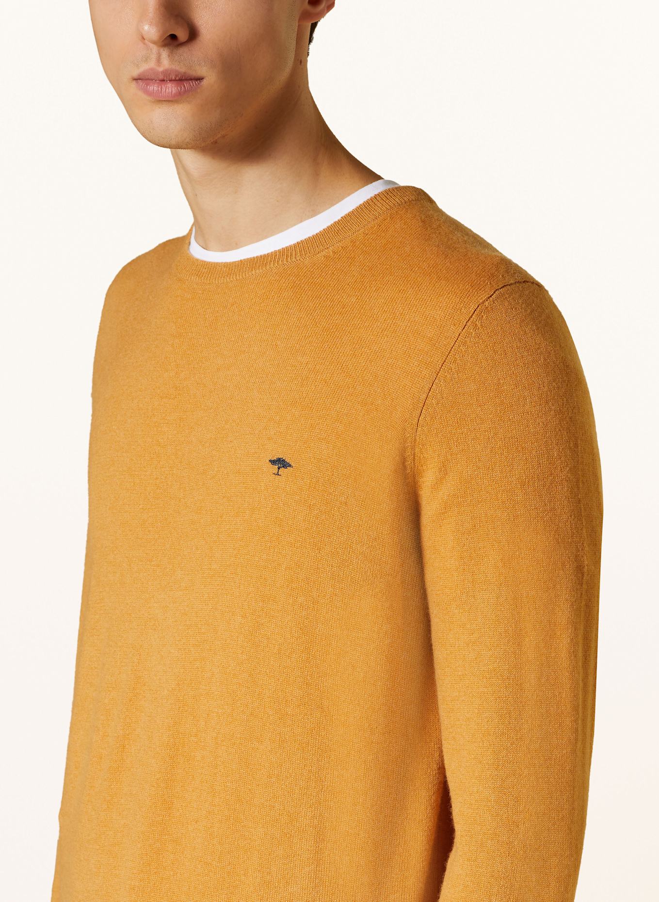 FYNCH-HATTON Pullover: DUNKELGELB