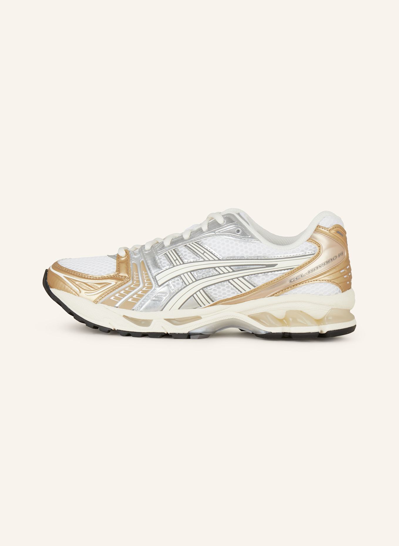 ASICS Sneaker GEL-KAYANO 14: WEISS / GOLD / SILBER