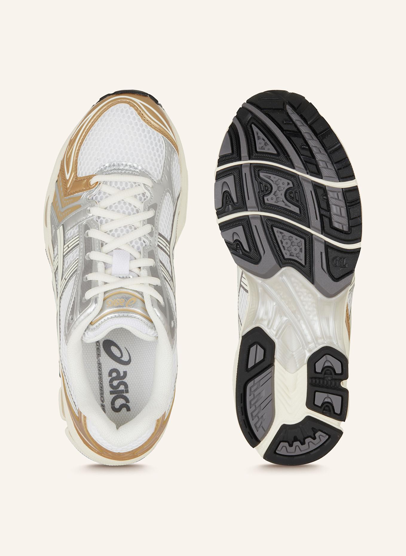 ASICS Sneaker GEL-KAYANO 14: WEISS / GOLD / SILBER
