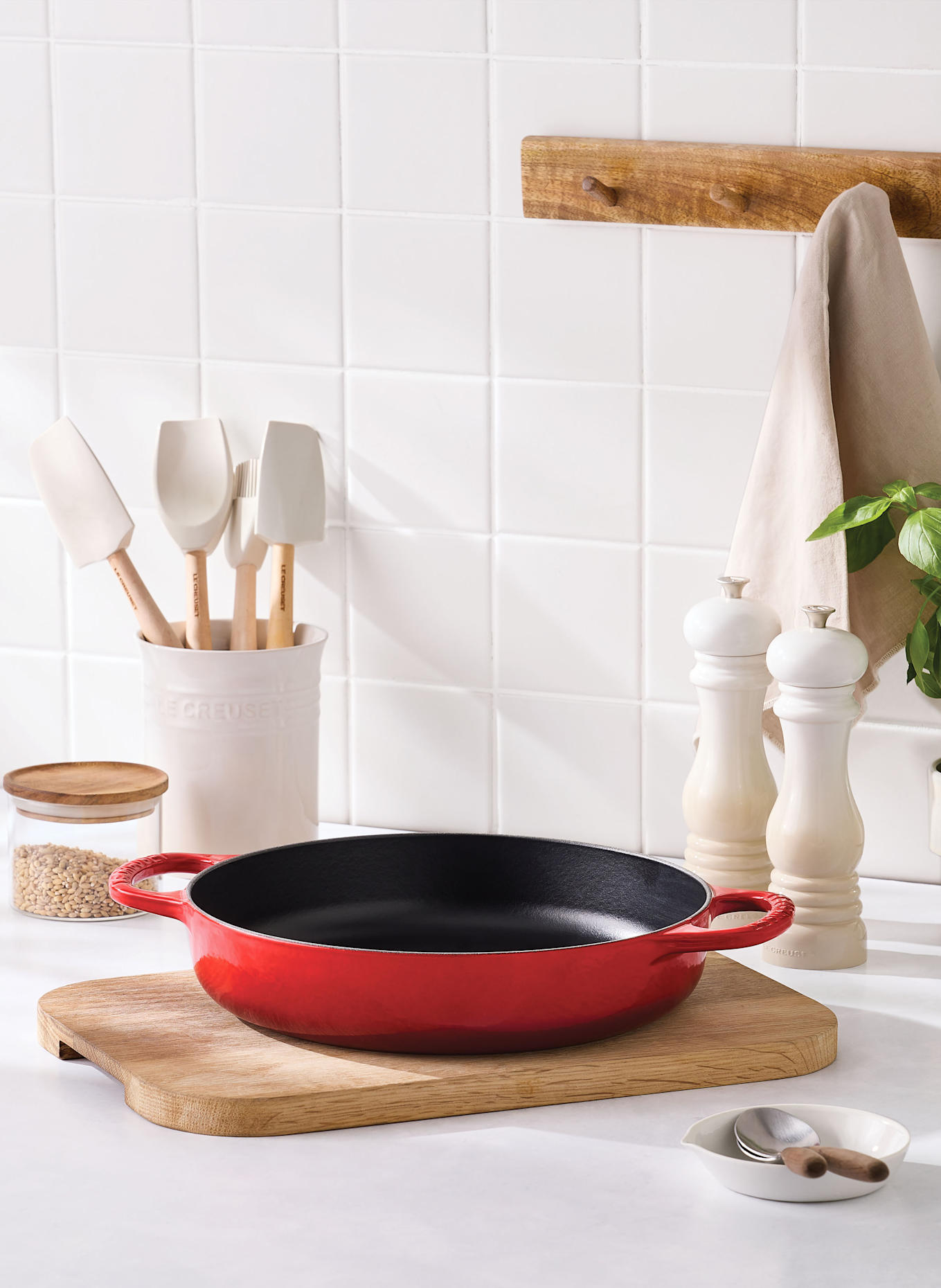 LE CREUSET Servierpfanne SIGNATURE: kirschrot