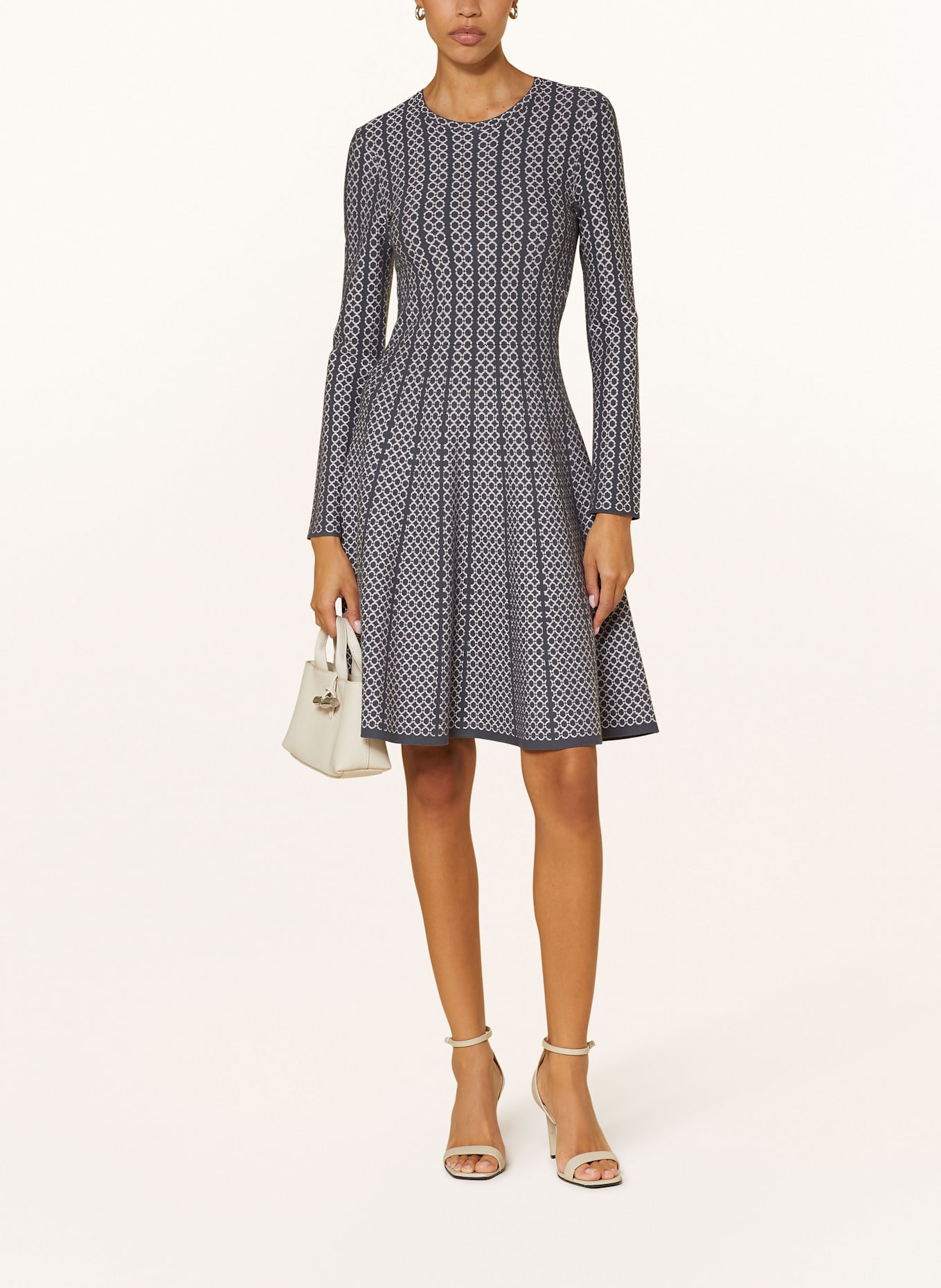 EMPORIO ARMANI Jerseykleid: GRAU/ HELLROSA