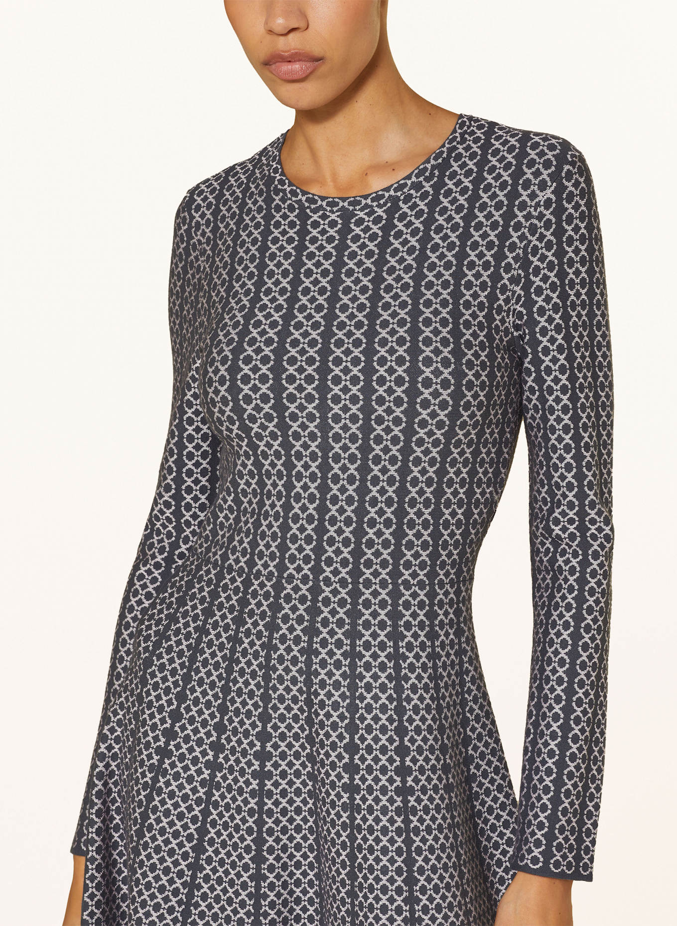 EMPORIO ARMANI Jerseykleid: GRAU/ HELLROSA