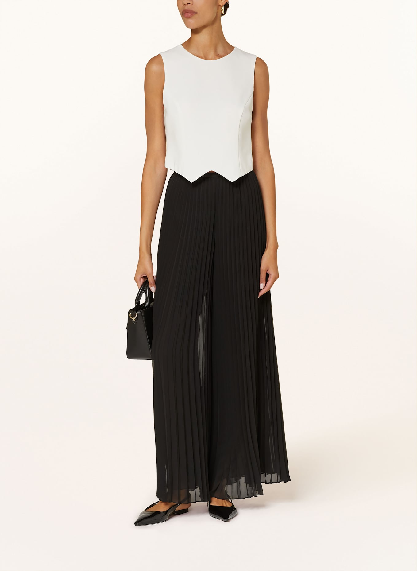 EMPORIO ARMANI Cropped-Blusentop: WEISS