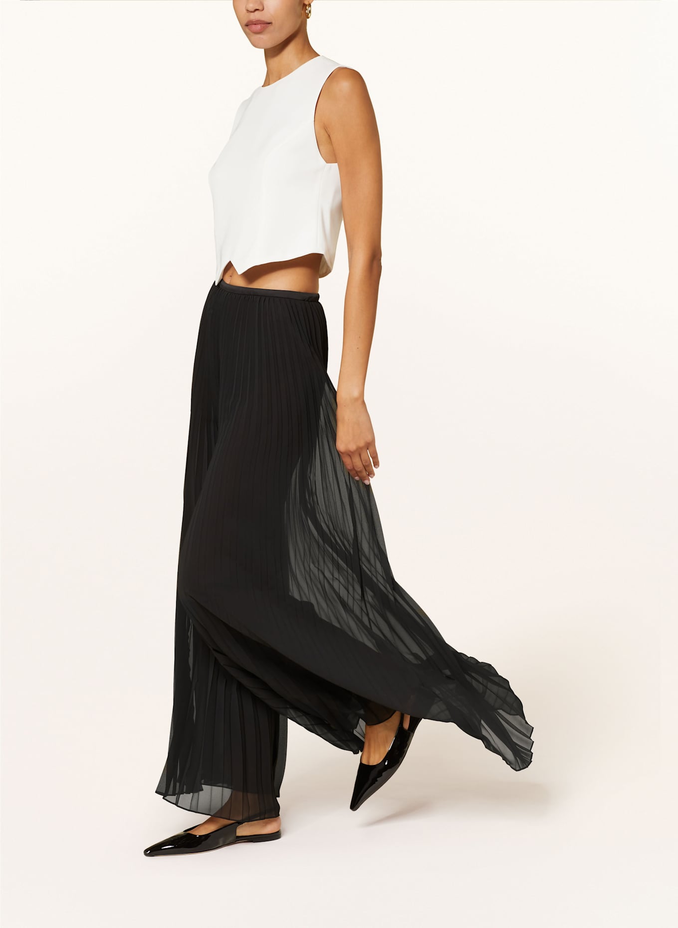 EMPORIO ARMANI Cropped-Blusentop: WEISS