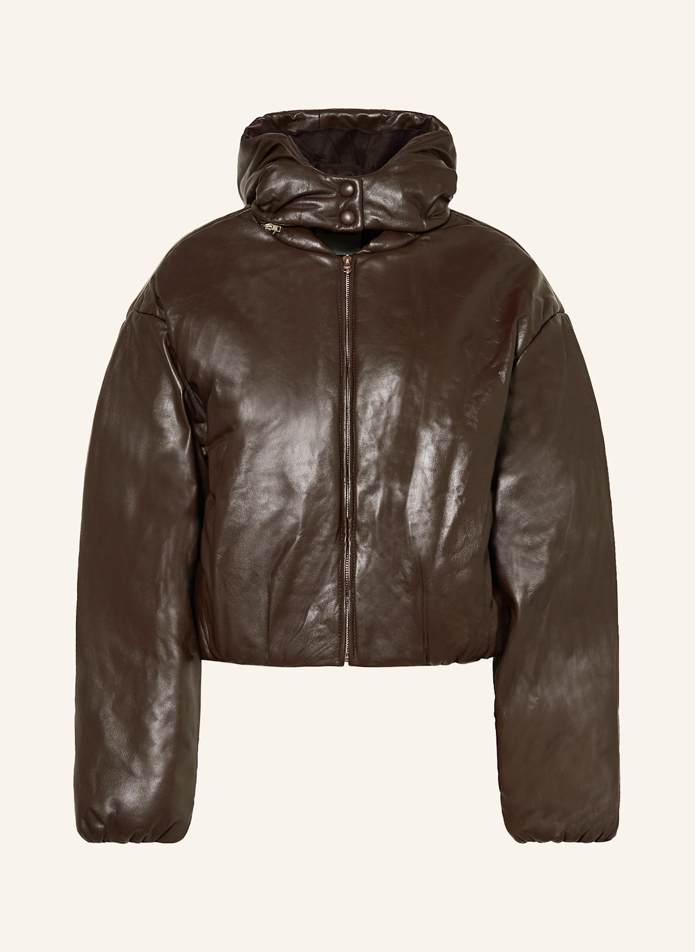 Leather Jacket Sandro Kunstfell Jacke Sandro Lederblouson Sandro