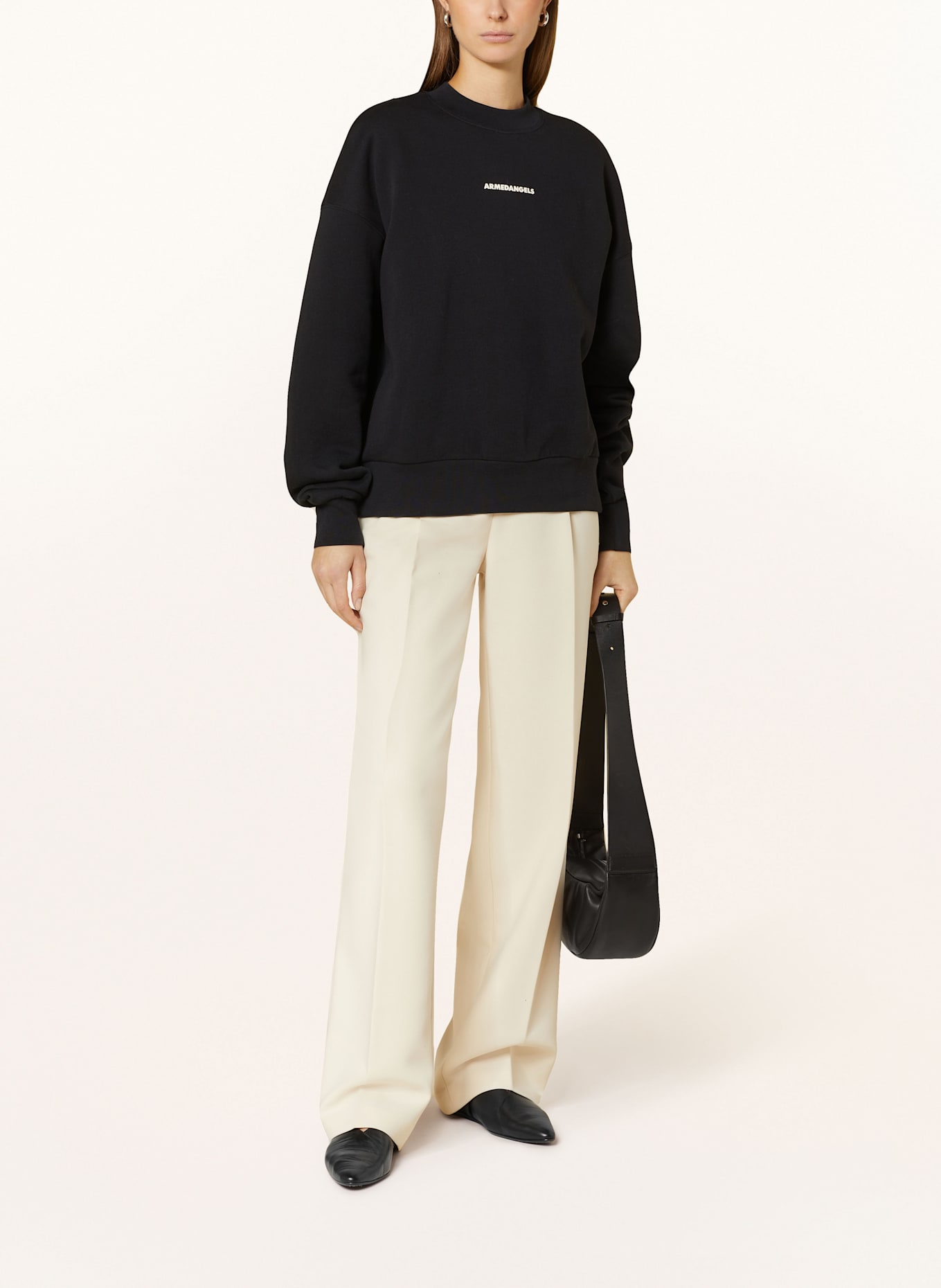 ARMEDANGELS Sweatshirt ALIZAA: SCHWARZ