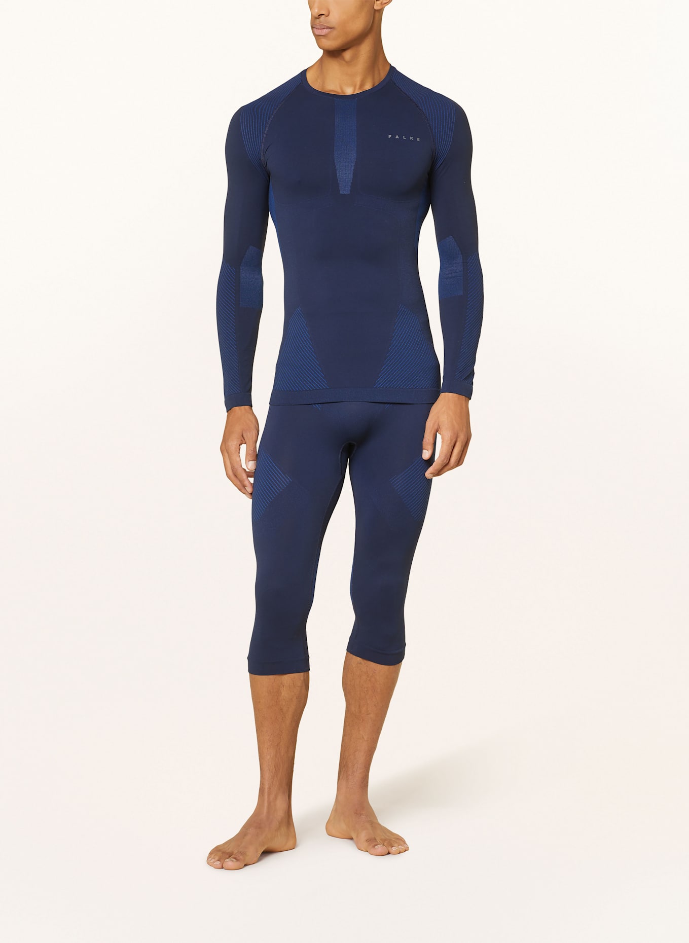FALKE Funktionswäsche-Hose WARM mit verkürzter Beinlänge: DUNKELBLAU