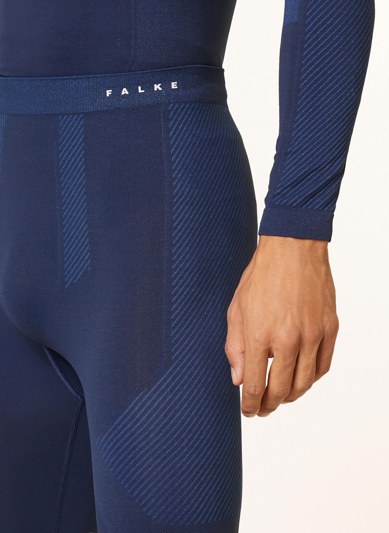 FALKE Funktionswäsche-Hose WARM mit verkürzter Beinlänge: DUNKELBLAU