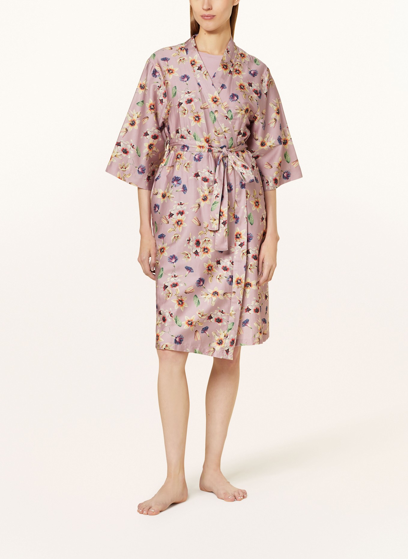ESSENZA Kimono damskie SARAI FIORRE: JASNOFIOLETOWY/ JASNOŻÓŁTY/ NIEBIESKI