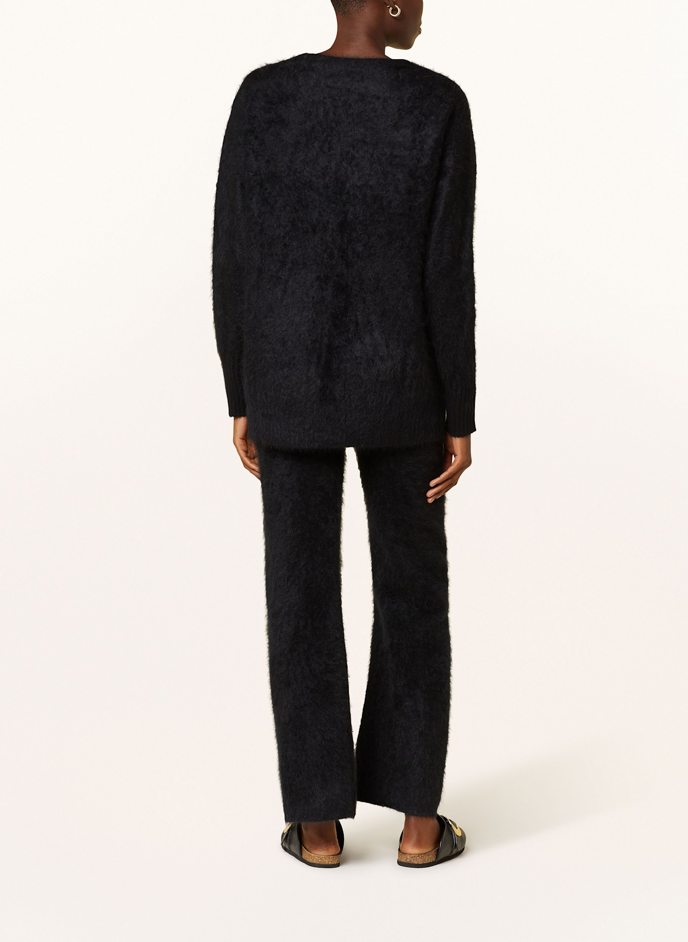 SMINFINITY Knit trousers in cashmere, Color: BLACK (Image 3)