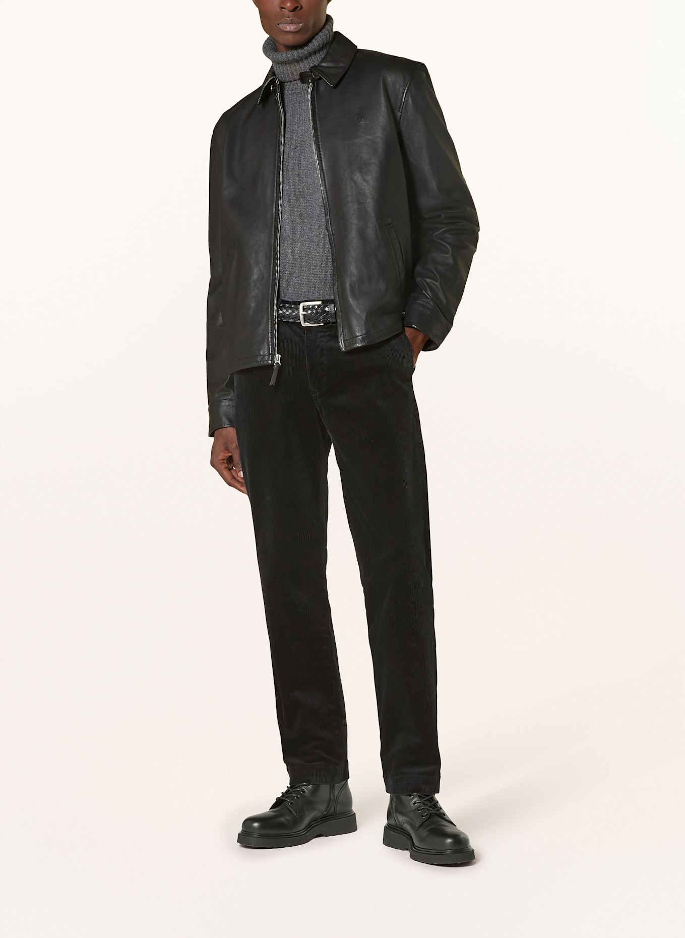 POLO RALPH LAUREN Cordchino Stretch Straight Fit: SCHWARZ