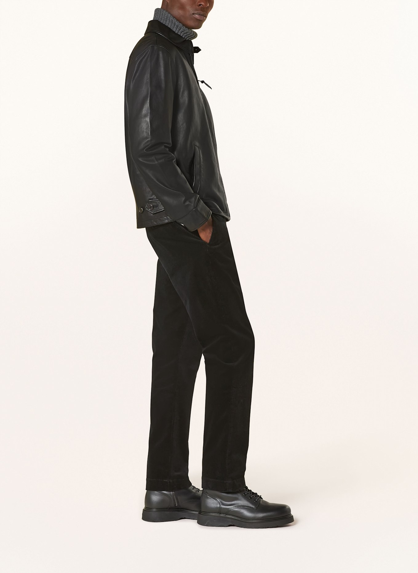 POLO RALPH LAUREN Cordchino Stretch Straight Fit: SCHWARZ