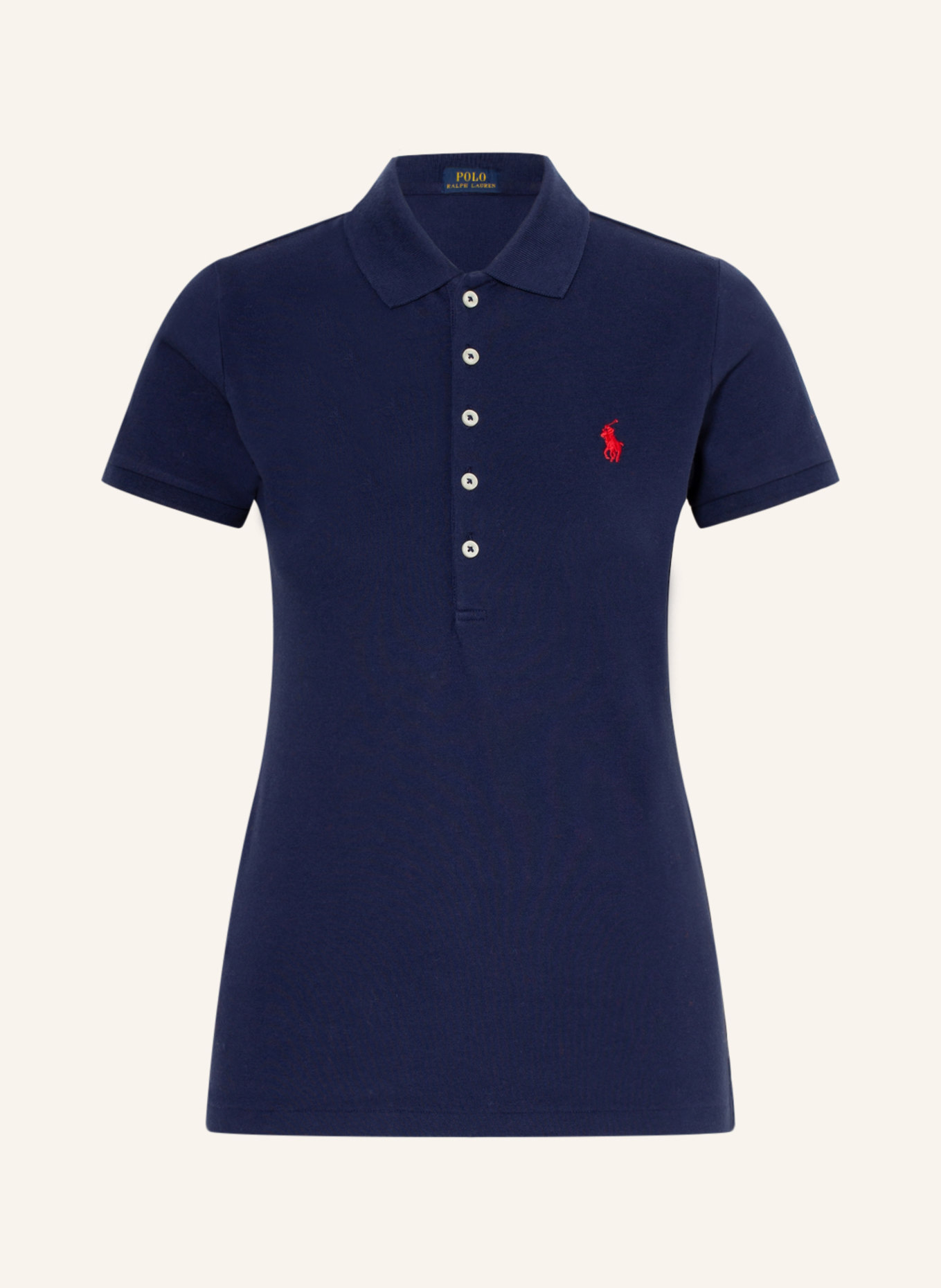 POLO RALPH LAUREN Piqué-Poloshirt: DUNKELBLAU