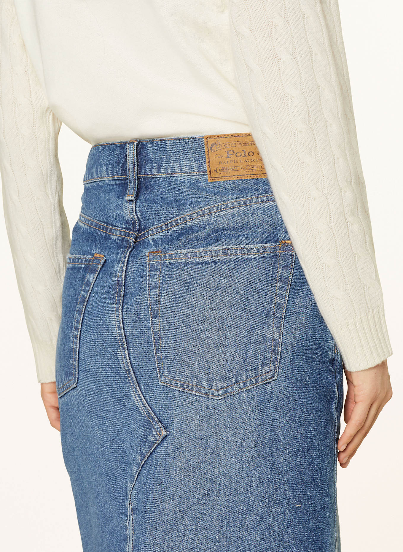 POLO RALPH LAUREN Jeansrock: 001 DELITA WASH