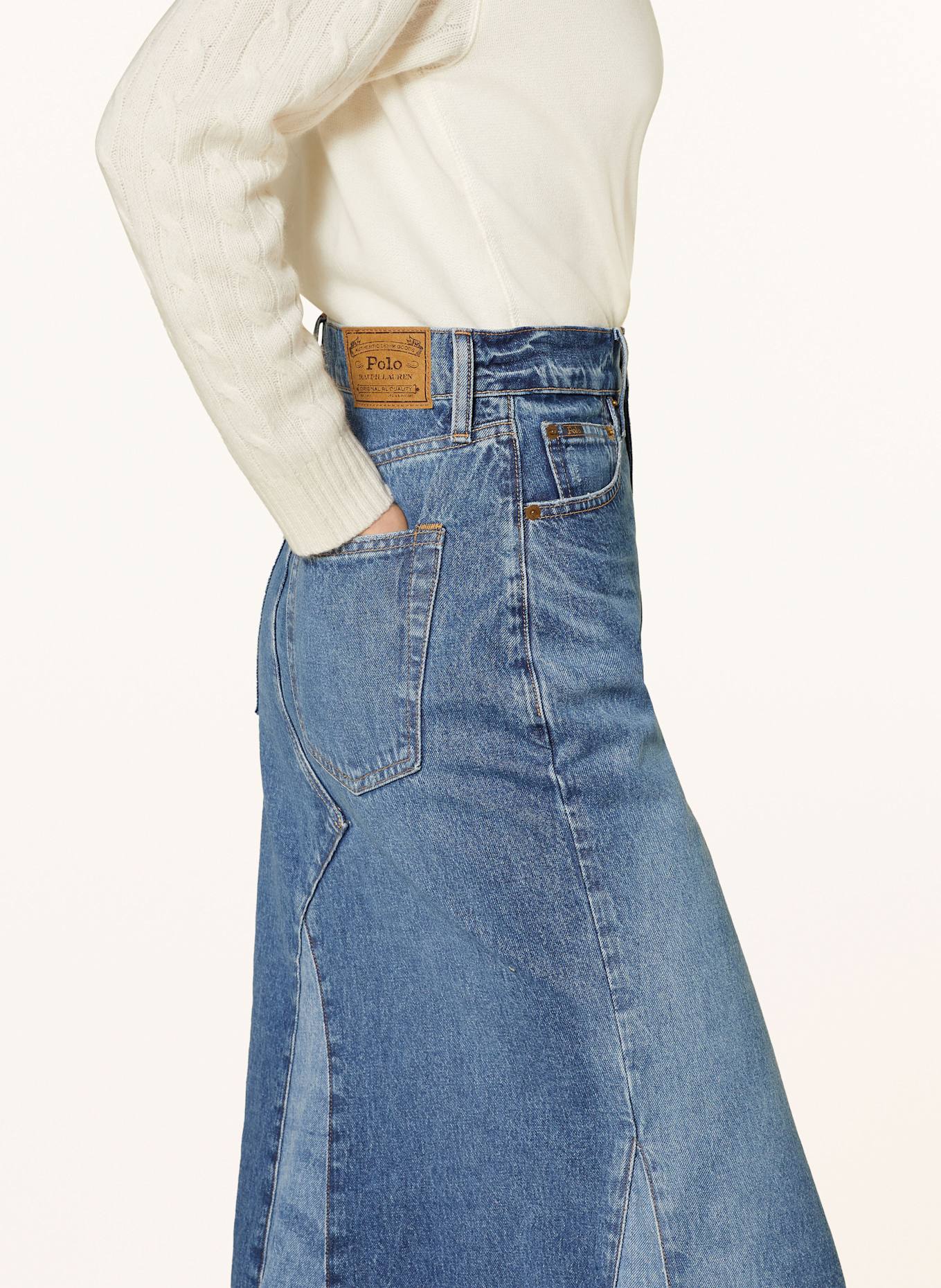 POLO RALPH LAUREN Jeansrock: 001 DELITA WASH