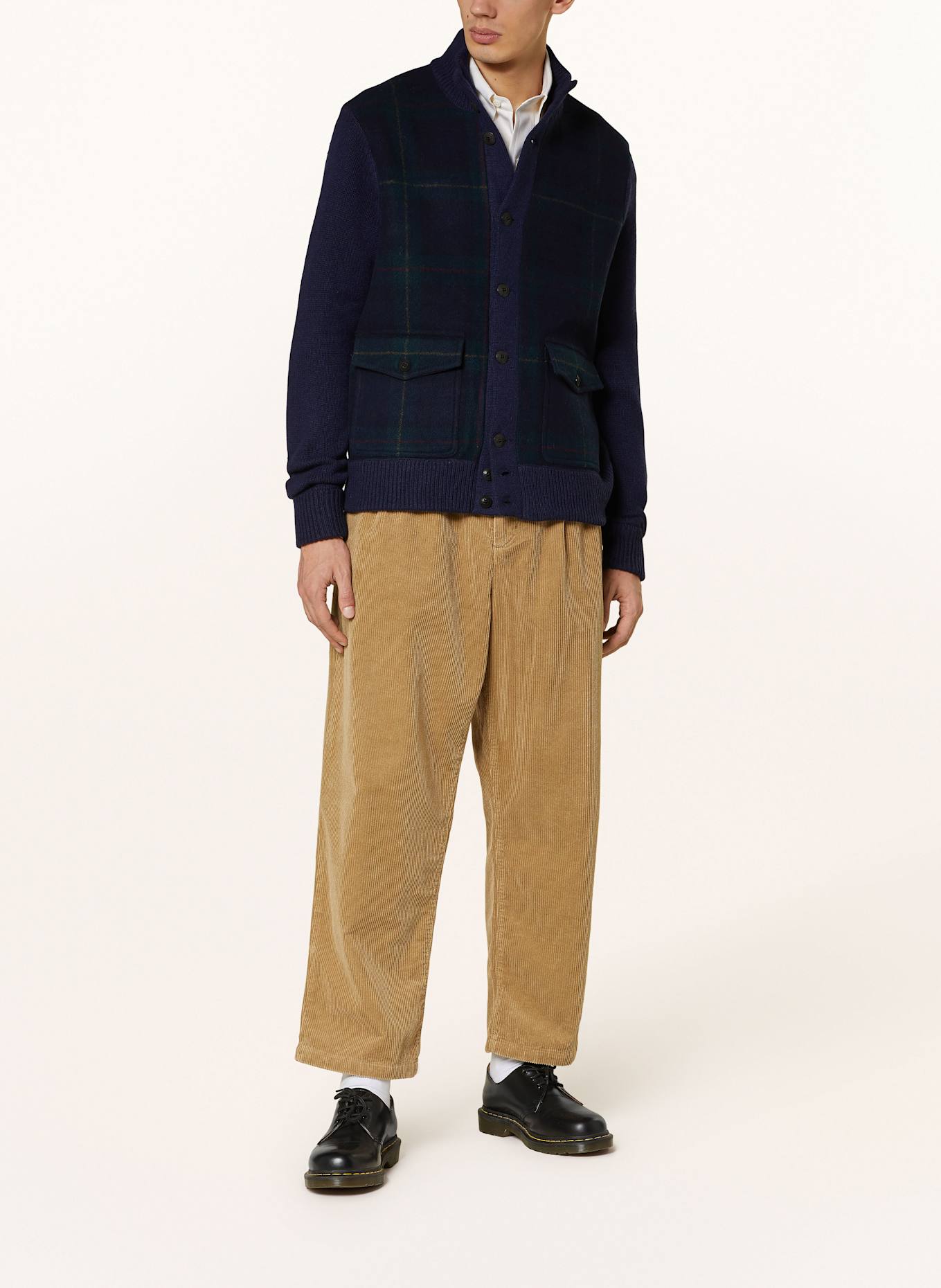 POLO RALPH LAUREN Kurtka z mieszanki materiałów: GRANATOWY / CIEMNOZIELONY / CZERWONY