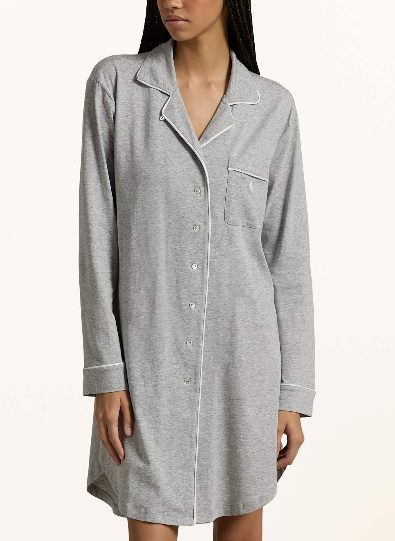 POLO RALPH LAUREN Nachthemd: GRAU