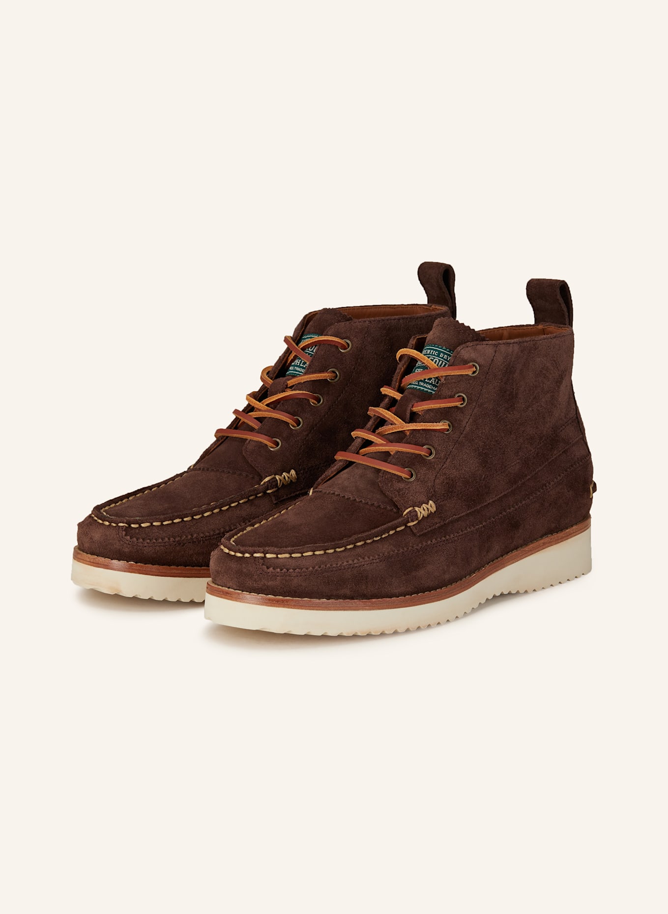 POLO RALPH LAUREN Lace up boots in dark brown