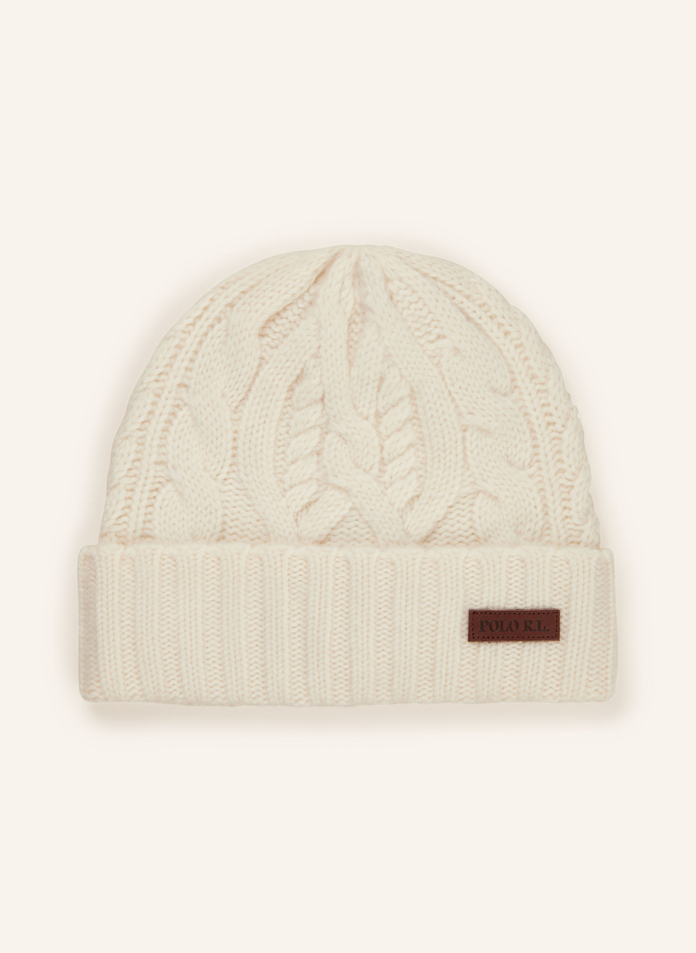 POLO RALPH LAUREN Mütze mit Cashmere: ECRU