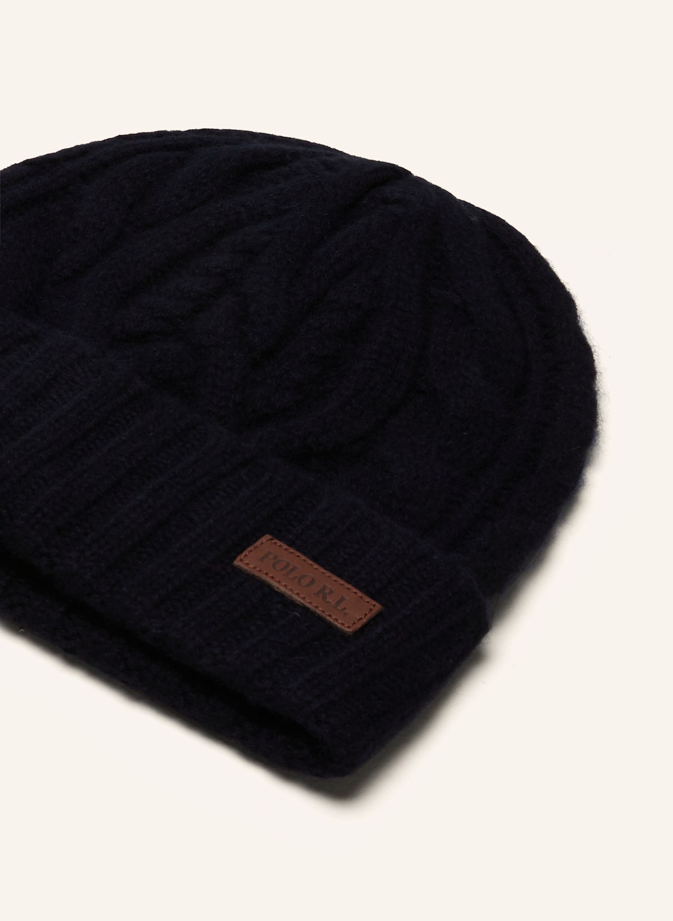 POLO RALPH LAUREN Mütze mit Cashmere: DUNKELBLAU