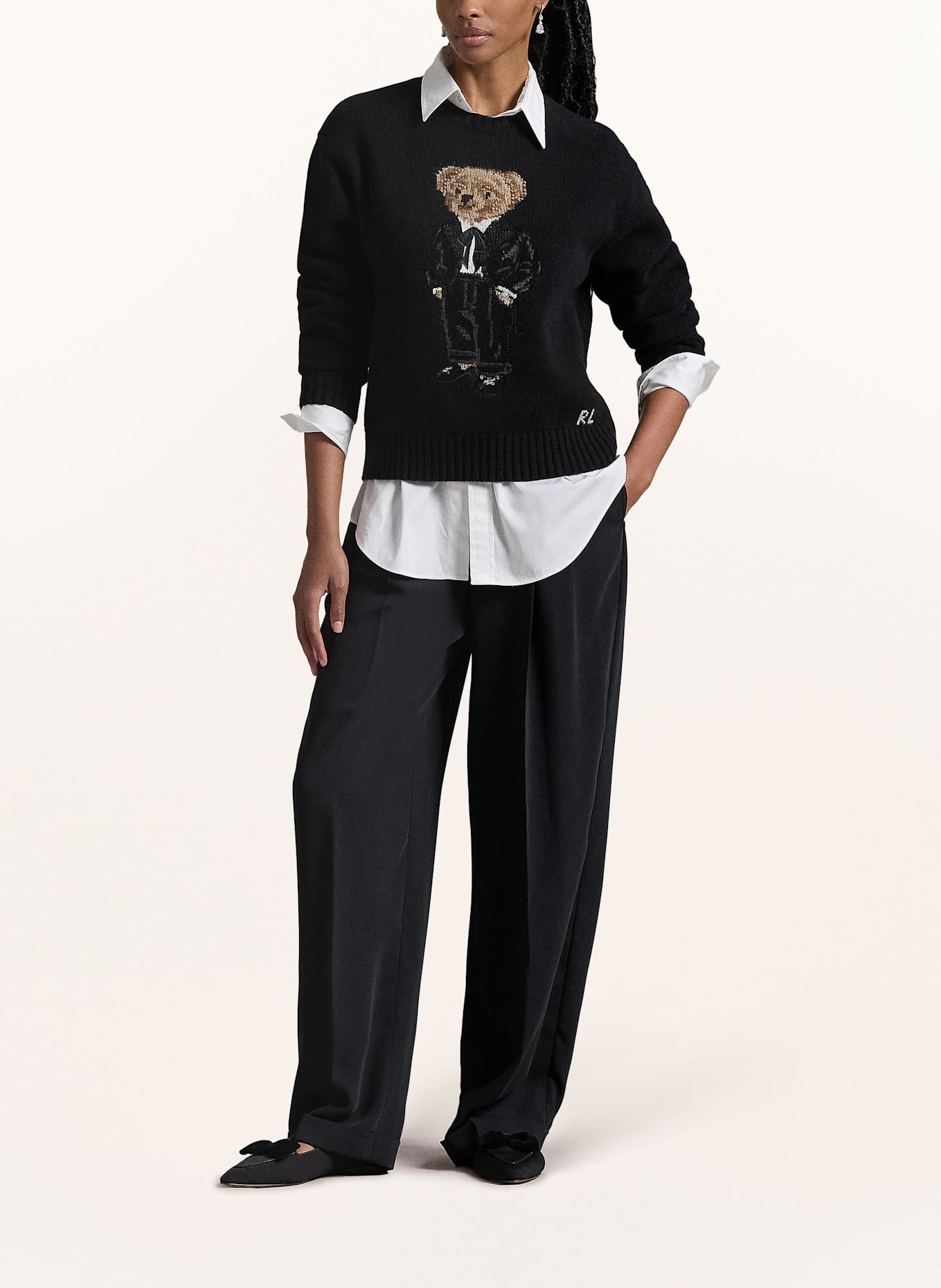 POLO RALPH LAUREN Pullover: SCHWARZ