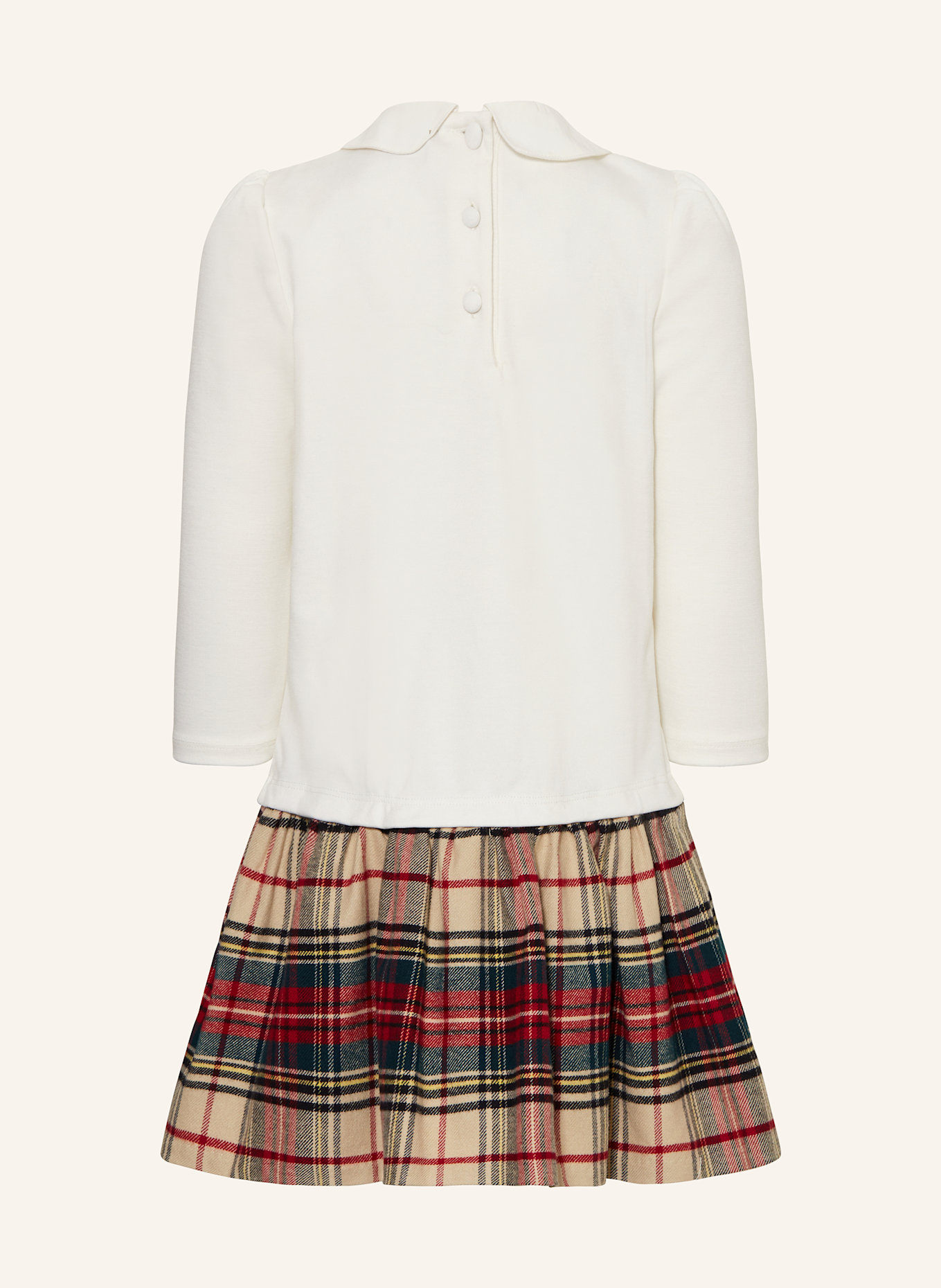 POLO RALPH LAUREN Kleid im Materialmix: WEISS