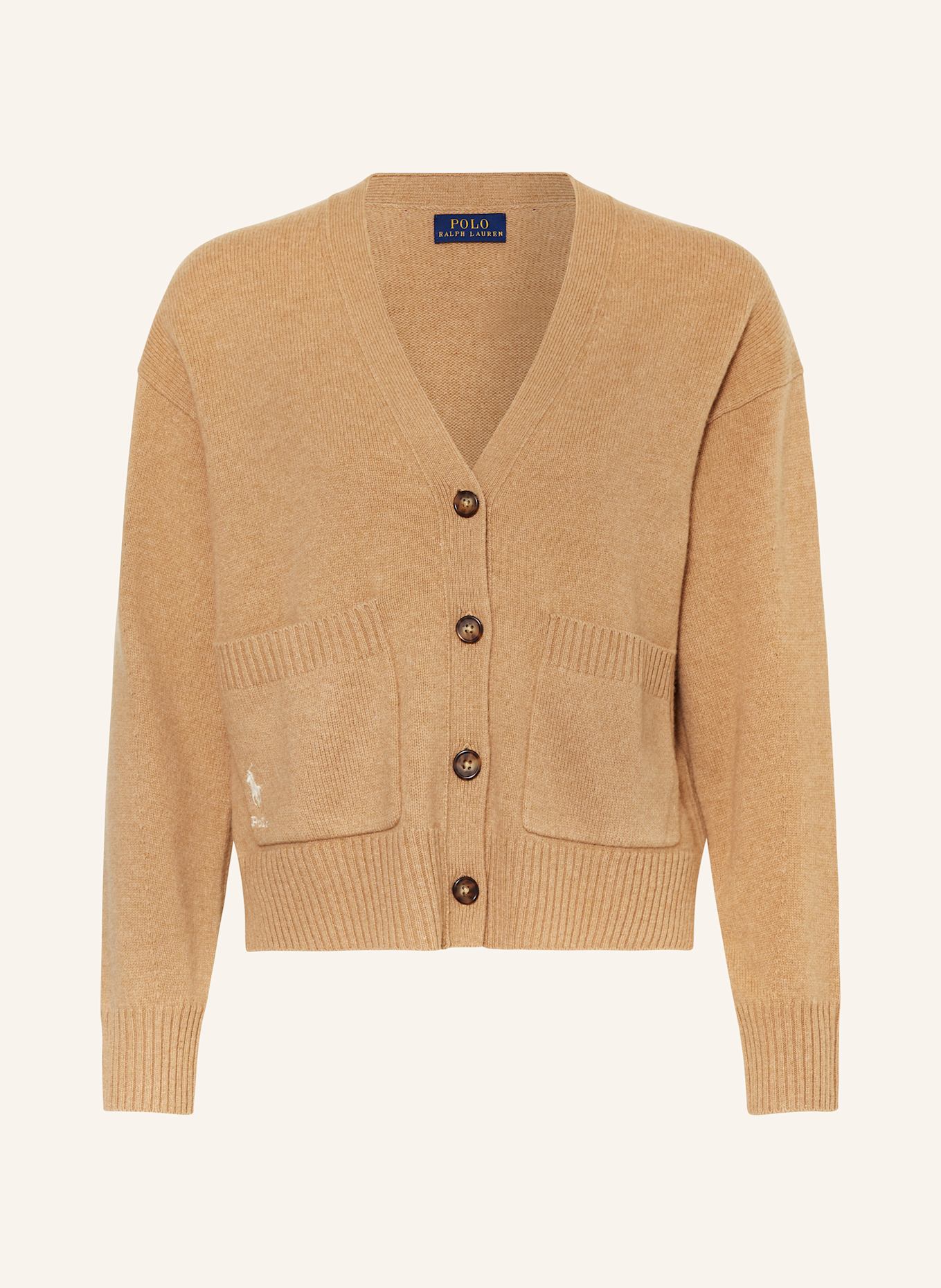 POLO RALPH LAUREN cardigan: BEIGE