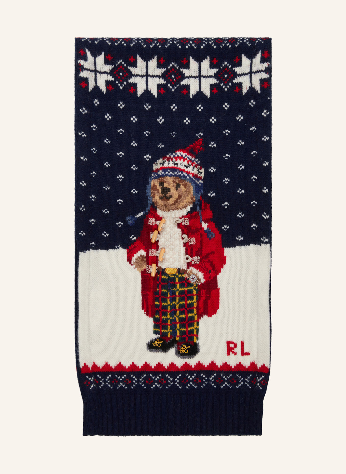 Polo ralph lauren scarf print sweater on sale