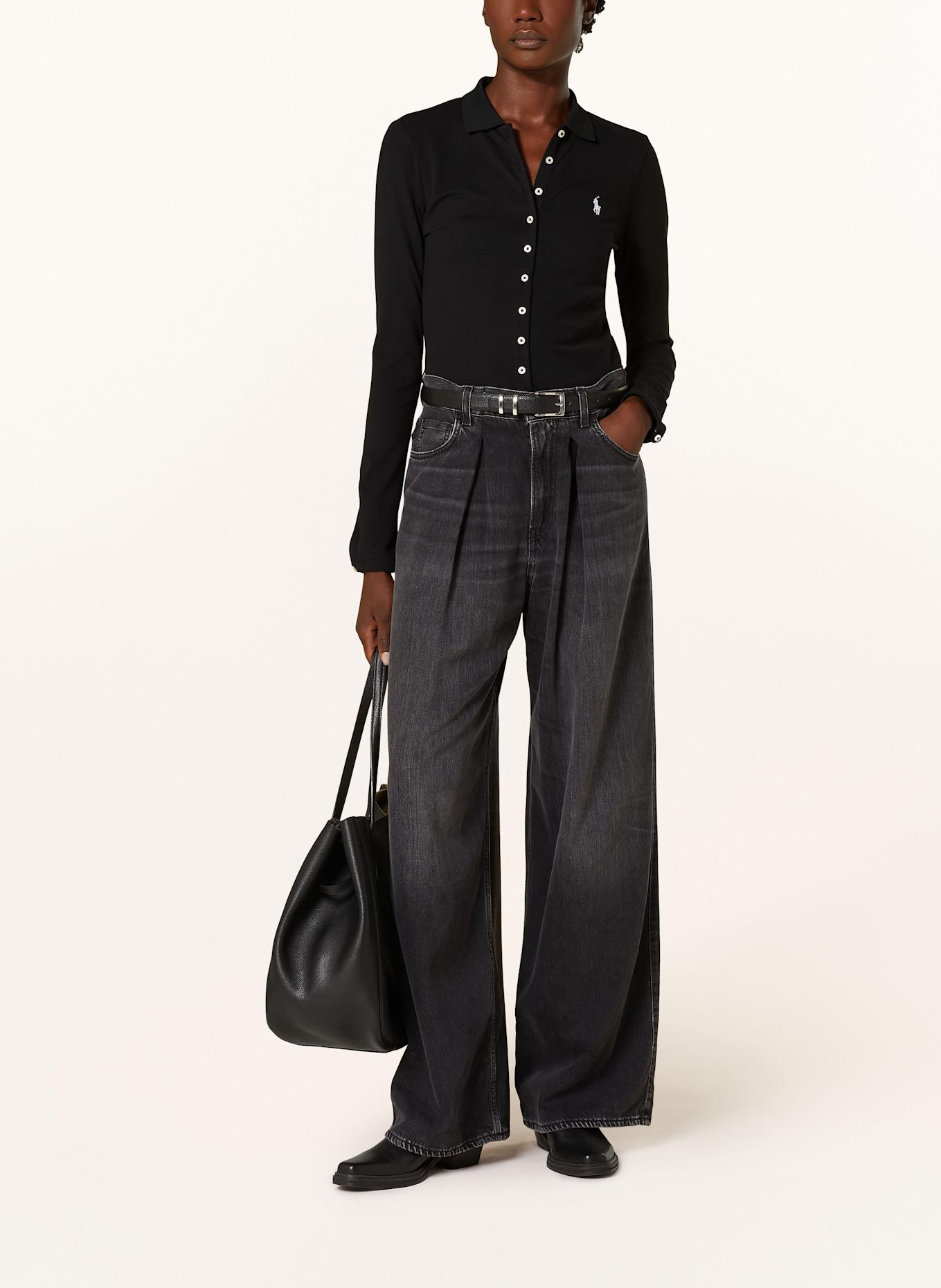 POLO RALPH LAUREN Shirt blouse: BLACK