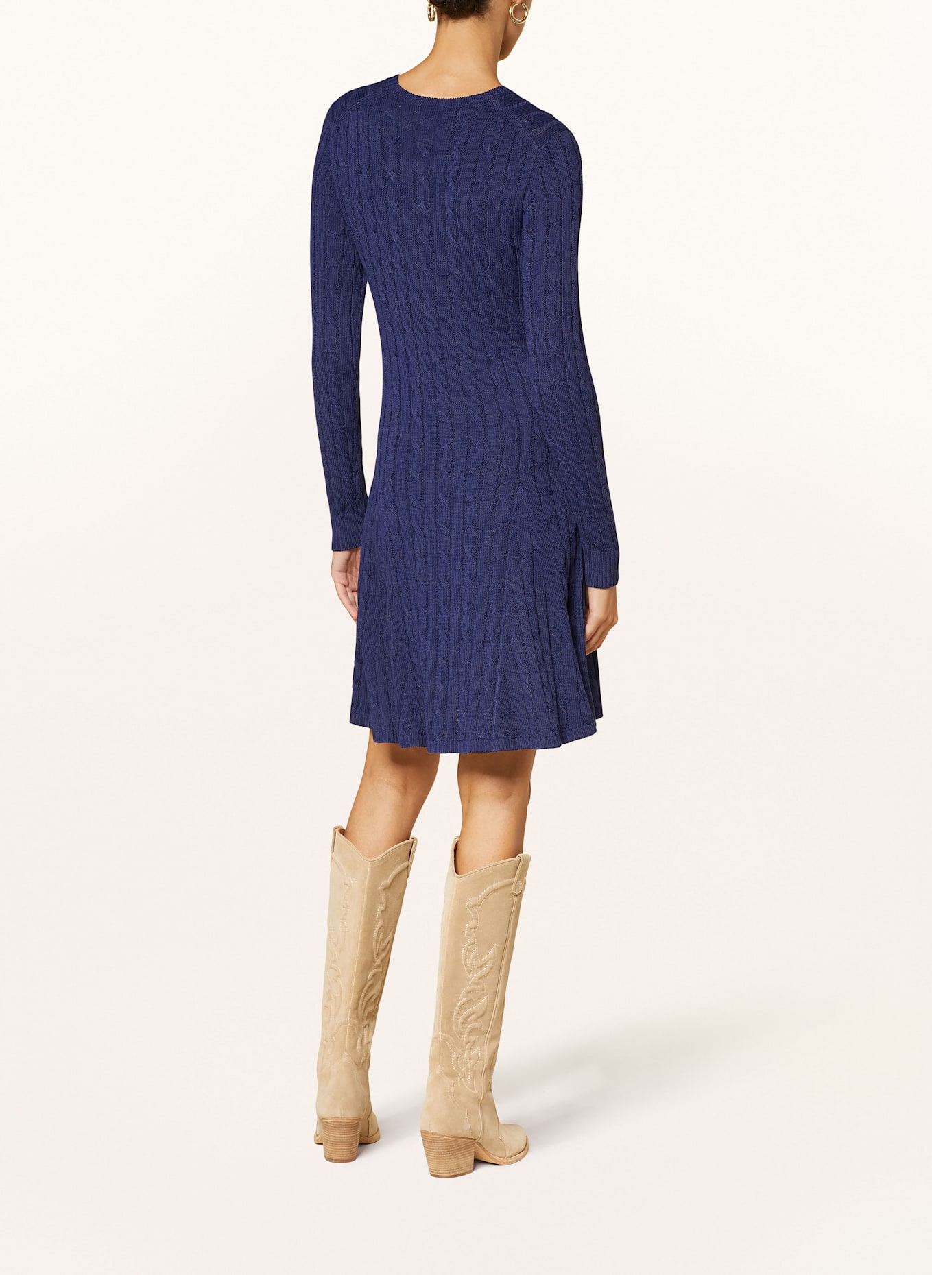 Polo ralph lauren fit & flare knit dress new arrivals