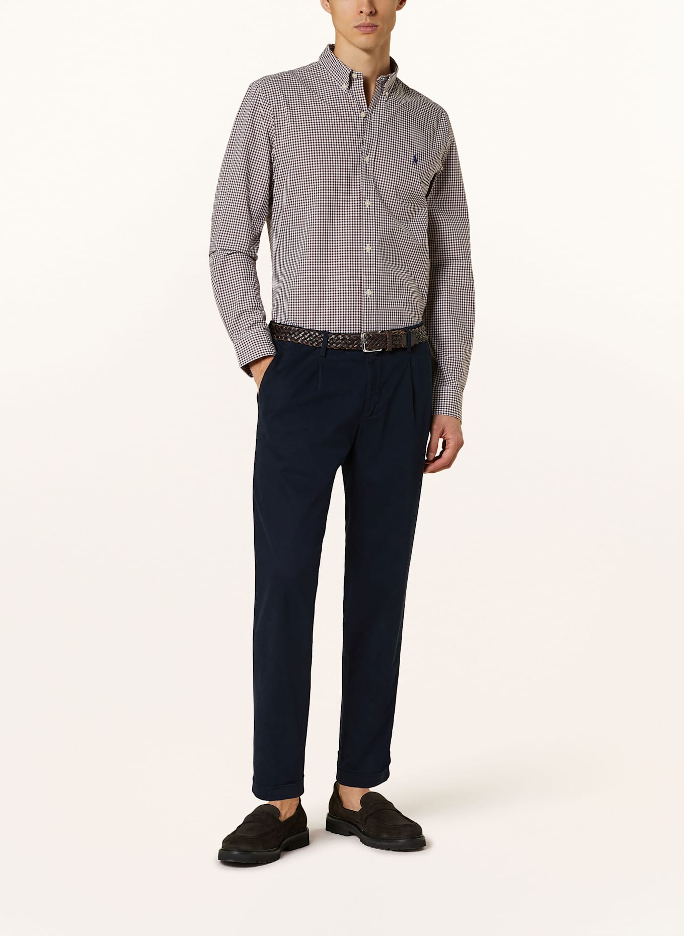 POLO RALPH LAUREN Shirt slim fit: BROWN