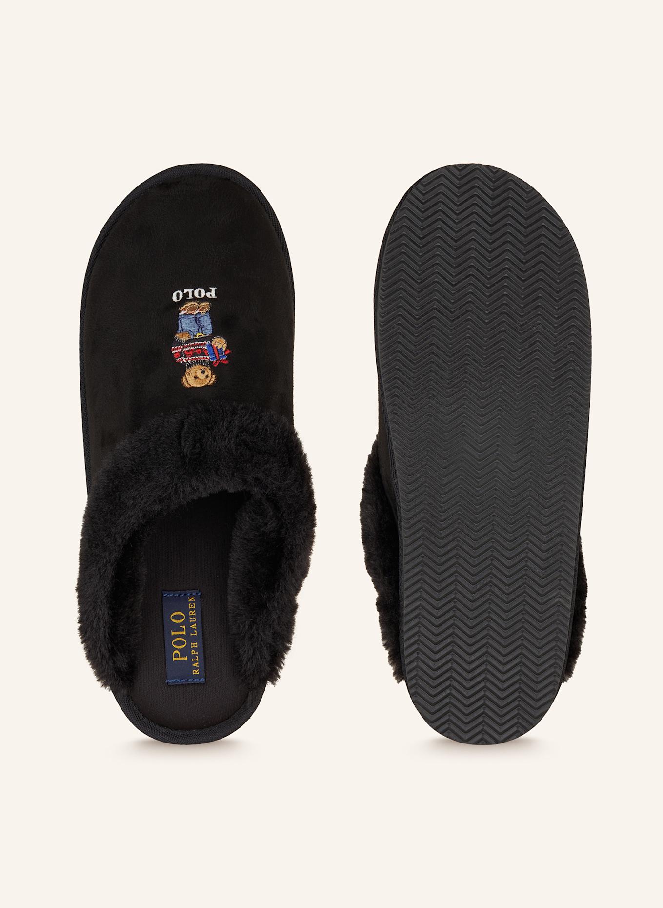 Black polo slippers store