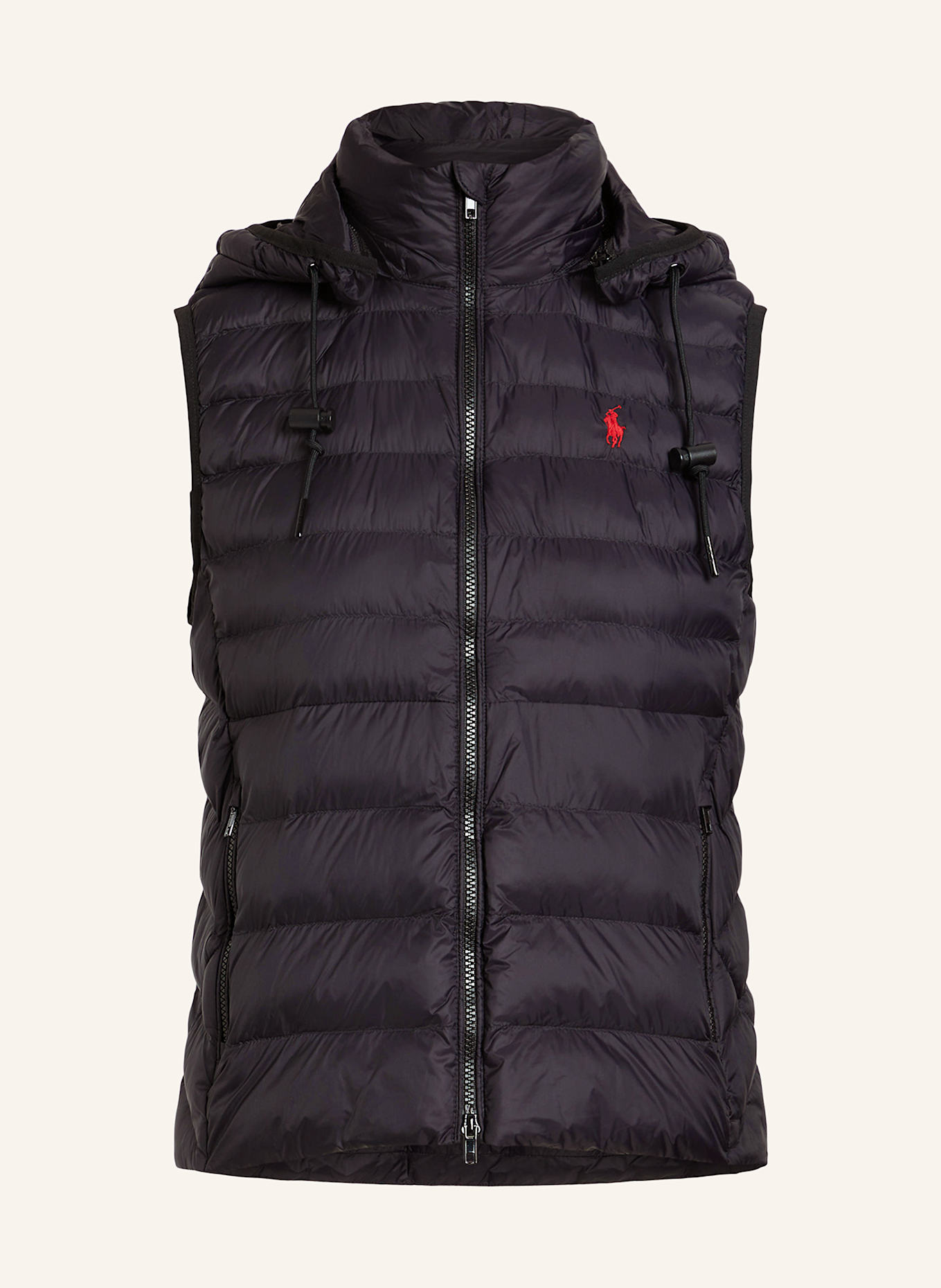 Polo vest jacket with hood shop