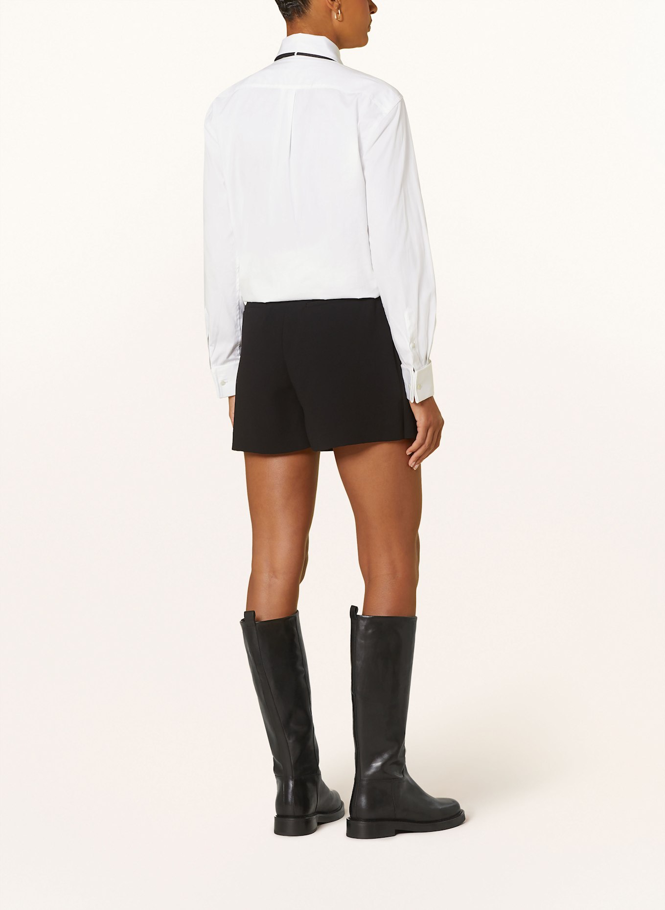 POLO RALPH LAUREN Hemdbluse mit abnehmbarer Schluppe: WEISS