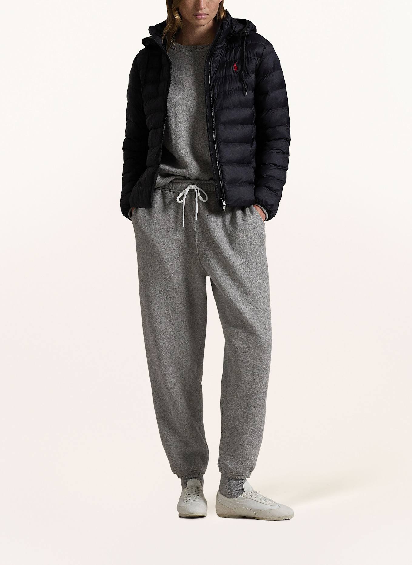 POLO RALPH LAUREN Steppjacke mit abnehmbarer Kapuze: SCHWARZ